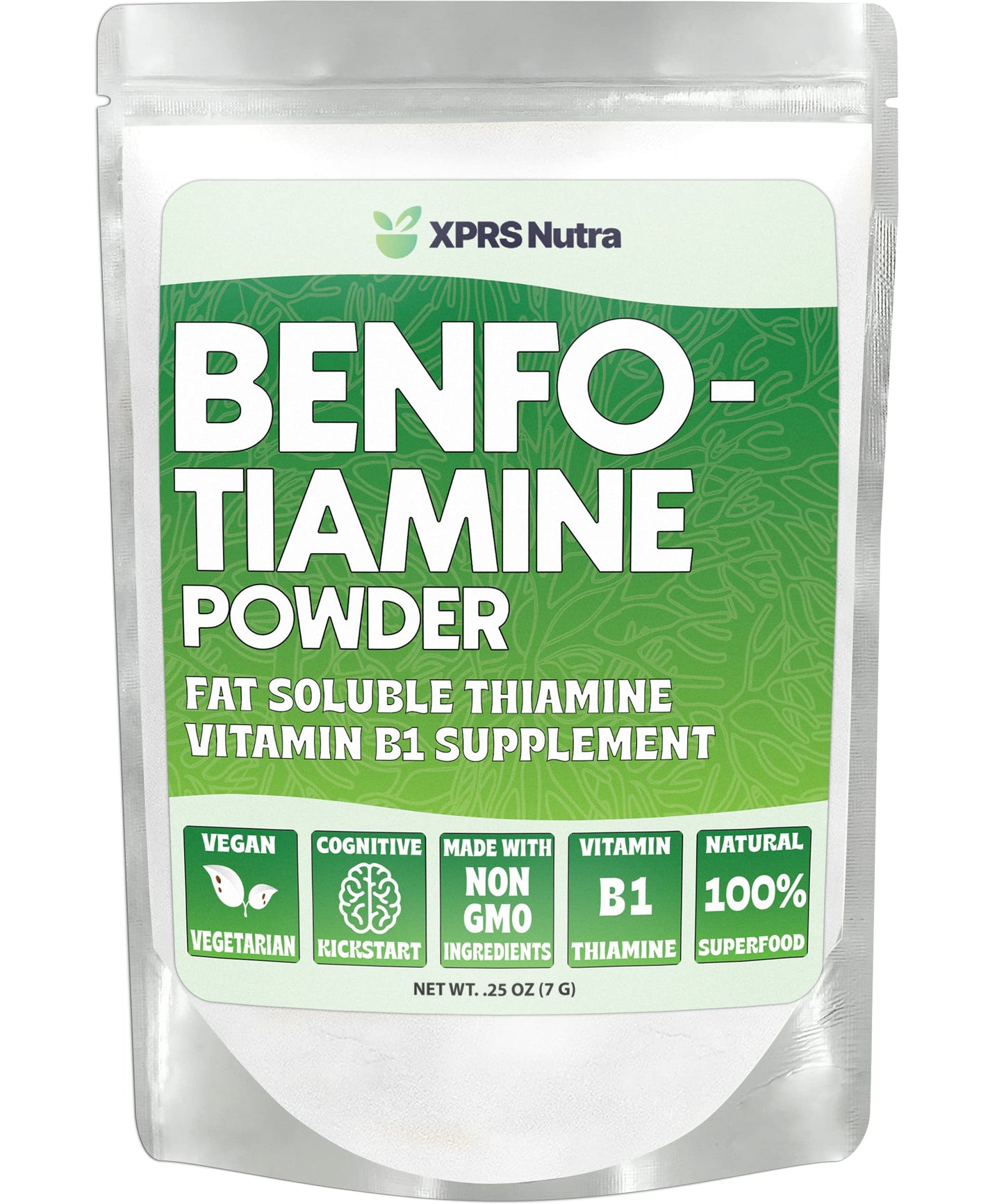 XPRS Nutra Benfotiamine Powder (Thiamine) 0.25 Ounce