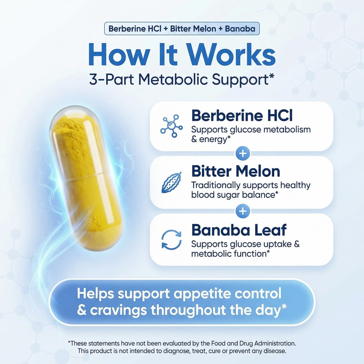 Biotech Labs Berberine HCL 1000 mg with Bitter Melon and Banaba Leaf, 180 Capsules