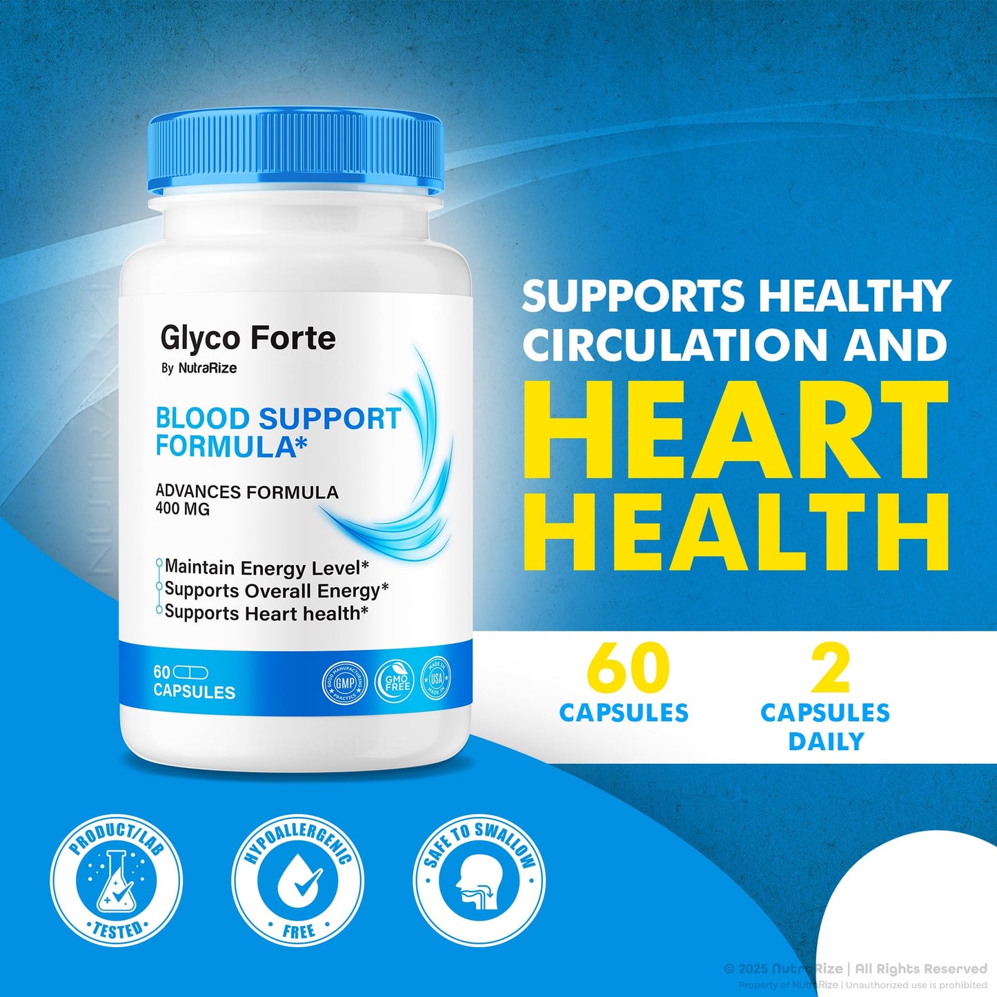 NutraRize Glyco Forte Capsules 60 Count
