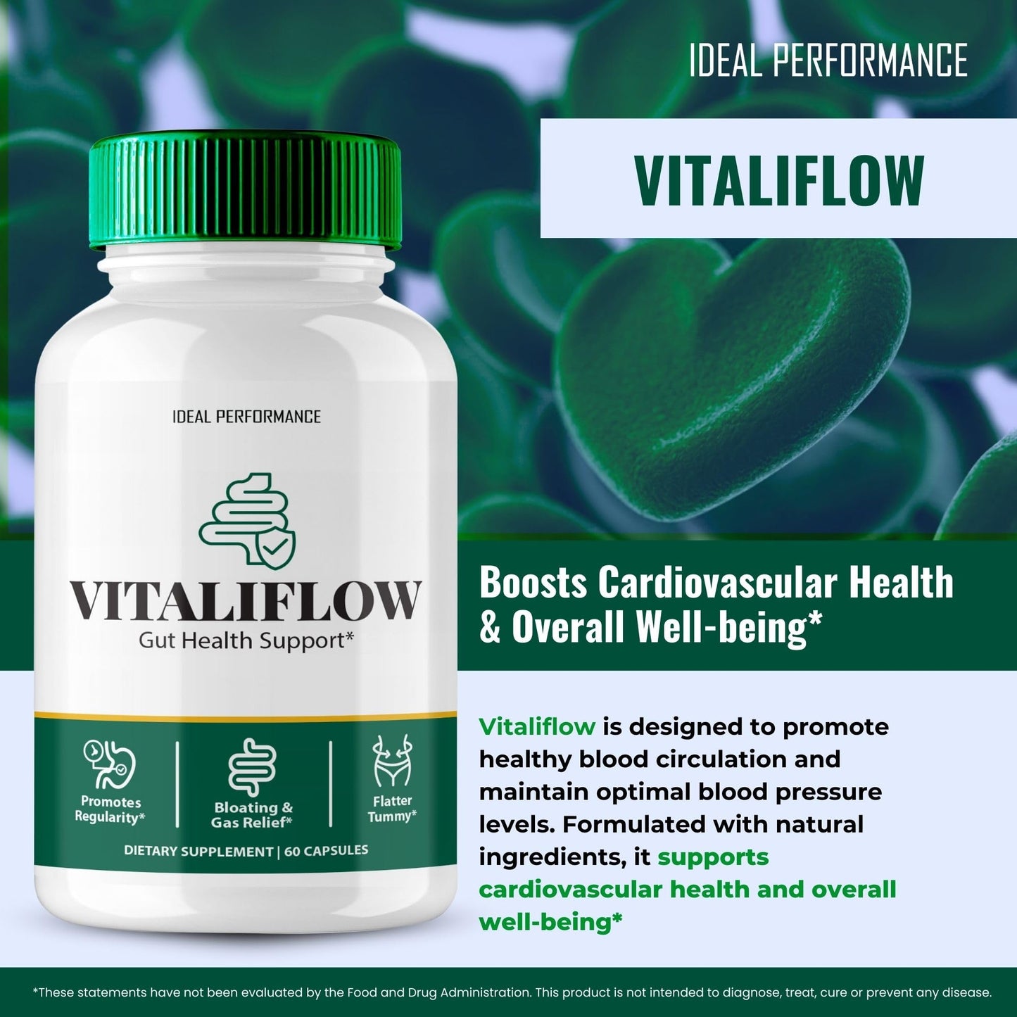 IDEAL PERFORMANCE Vitaliflow Capsules 300 Capsules