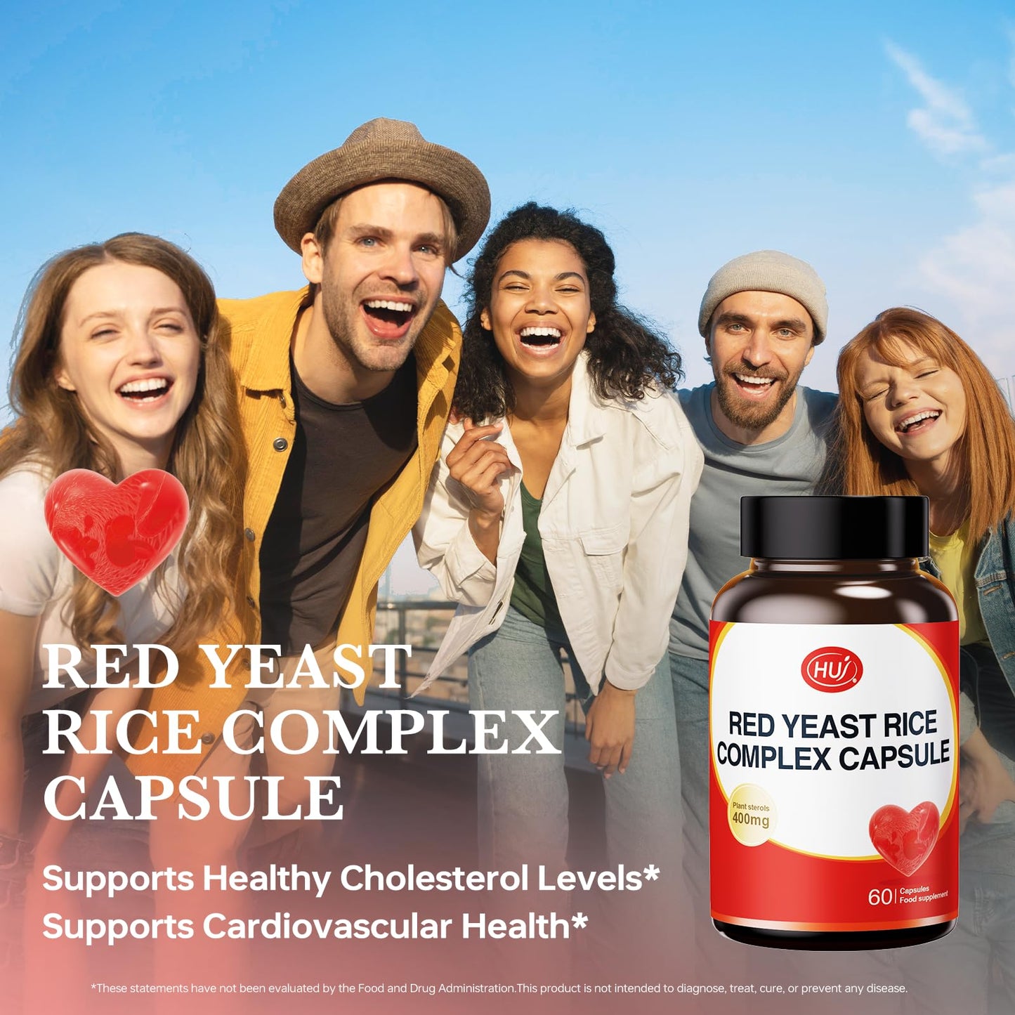 HUJ Red Yeast Rice Complex Capsule 60 Capsules