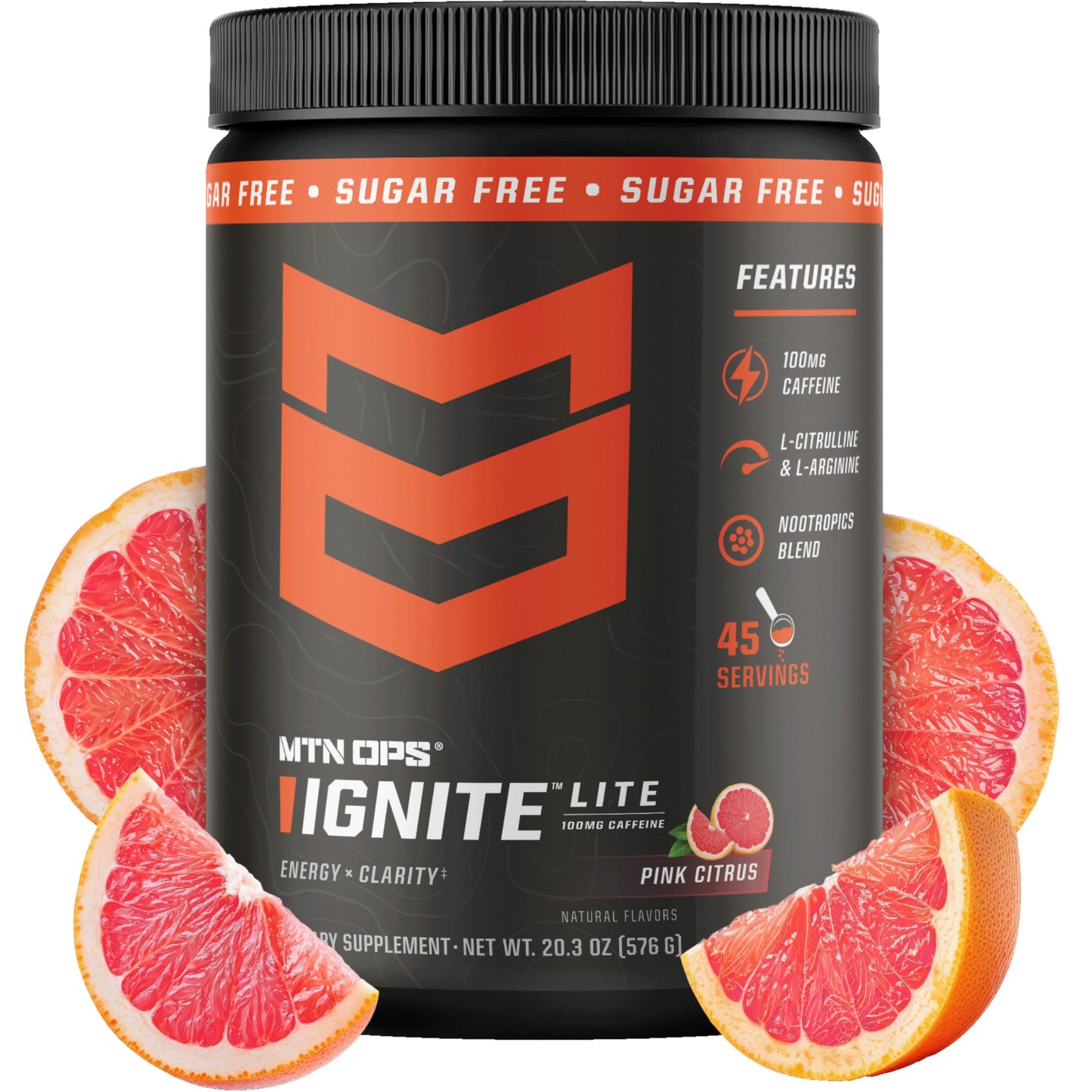 MTN OPS Ignite Lite Energy Powder 17.9 45 Servings