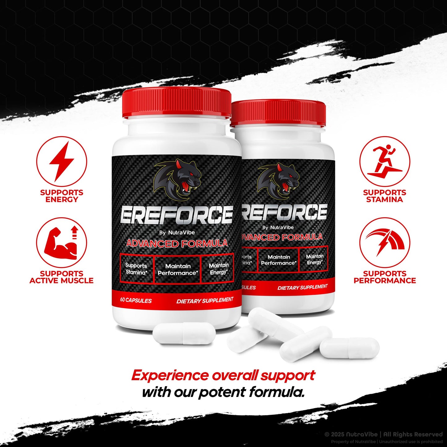 NutraVibe Ereforce Advanced Daily Formula Capsule 300 Capsules