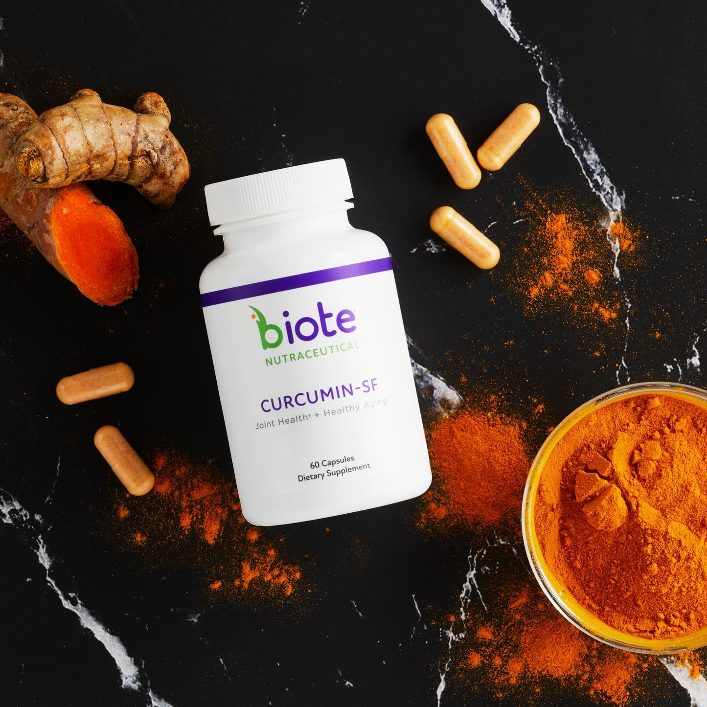 Biote Curcumin SF Circulation + Healthy Aging Caplets 60