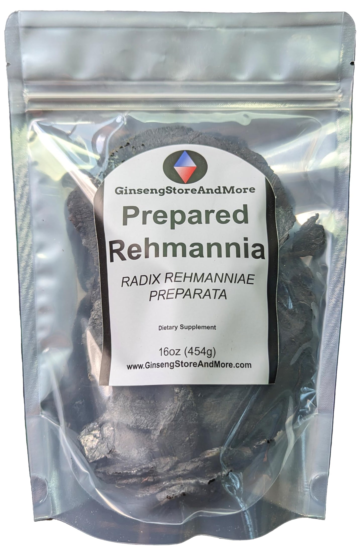 GinsengStoreAndMore Rehmannia (Prepared) Shu Di Huang Radix Rehmannia glutinosa preperata Powder, 16 oz