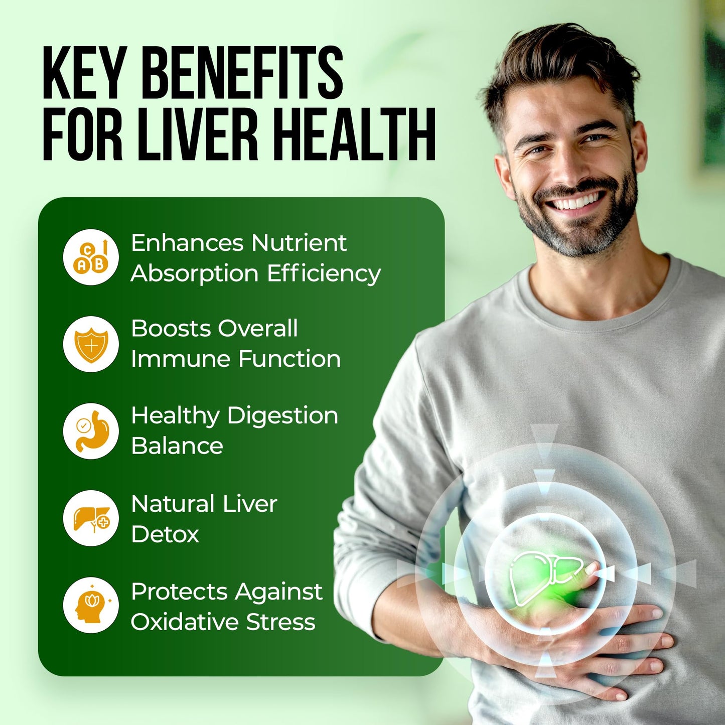 Nature's Nectar Liver Cleanse Detox & Repair – Active Liver Support Supplement with Milk Thistle, 60 Capsules