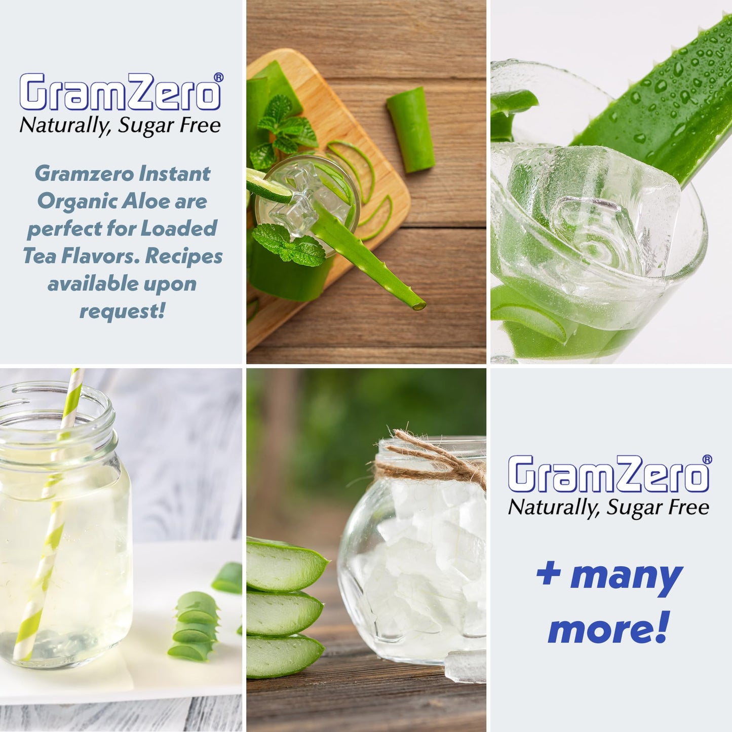 GramZero Organic Aloe Vera Powder 12.7 Ounce