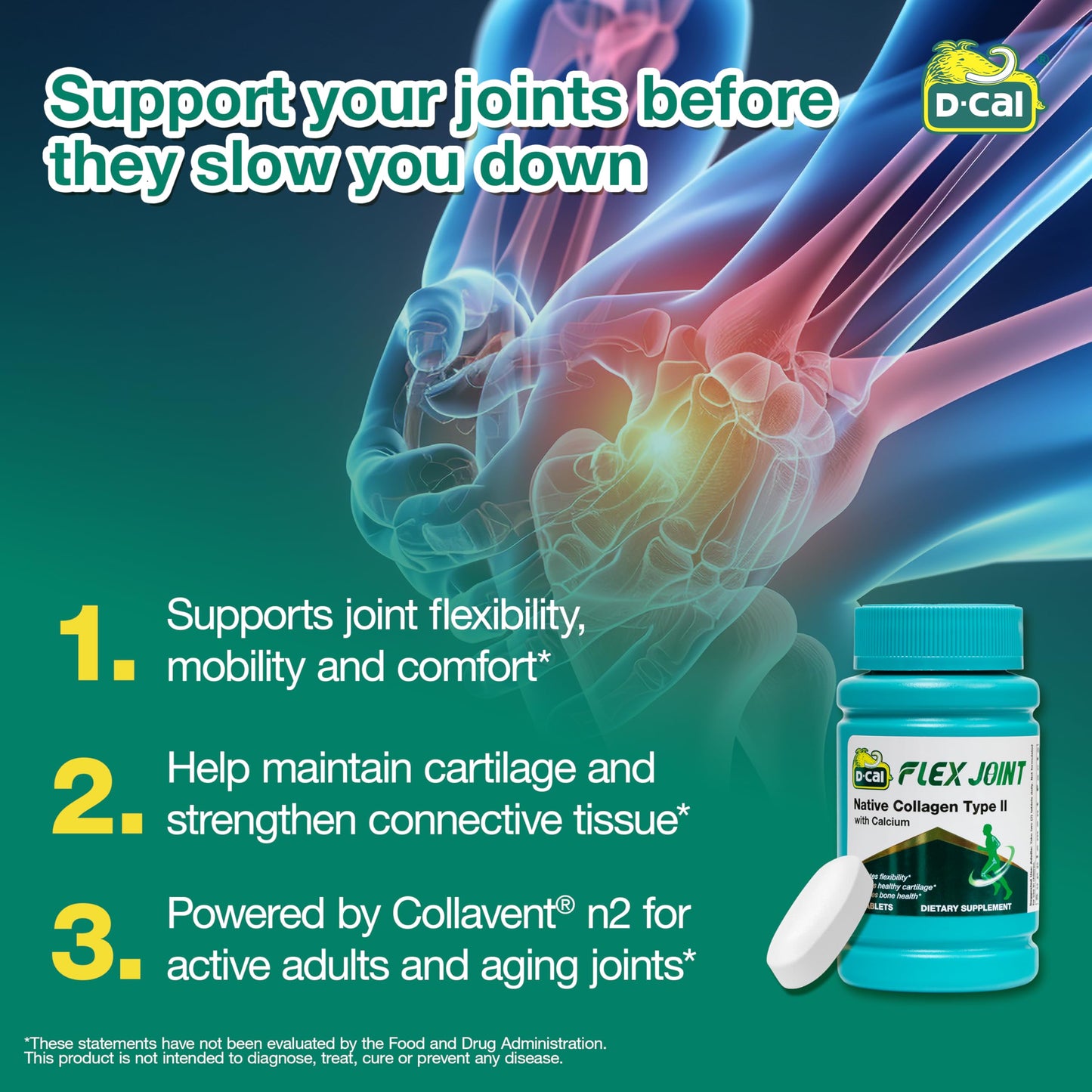 D-Cal Flex Joint Tablet, 72 Tablets