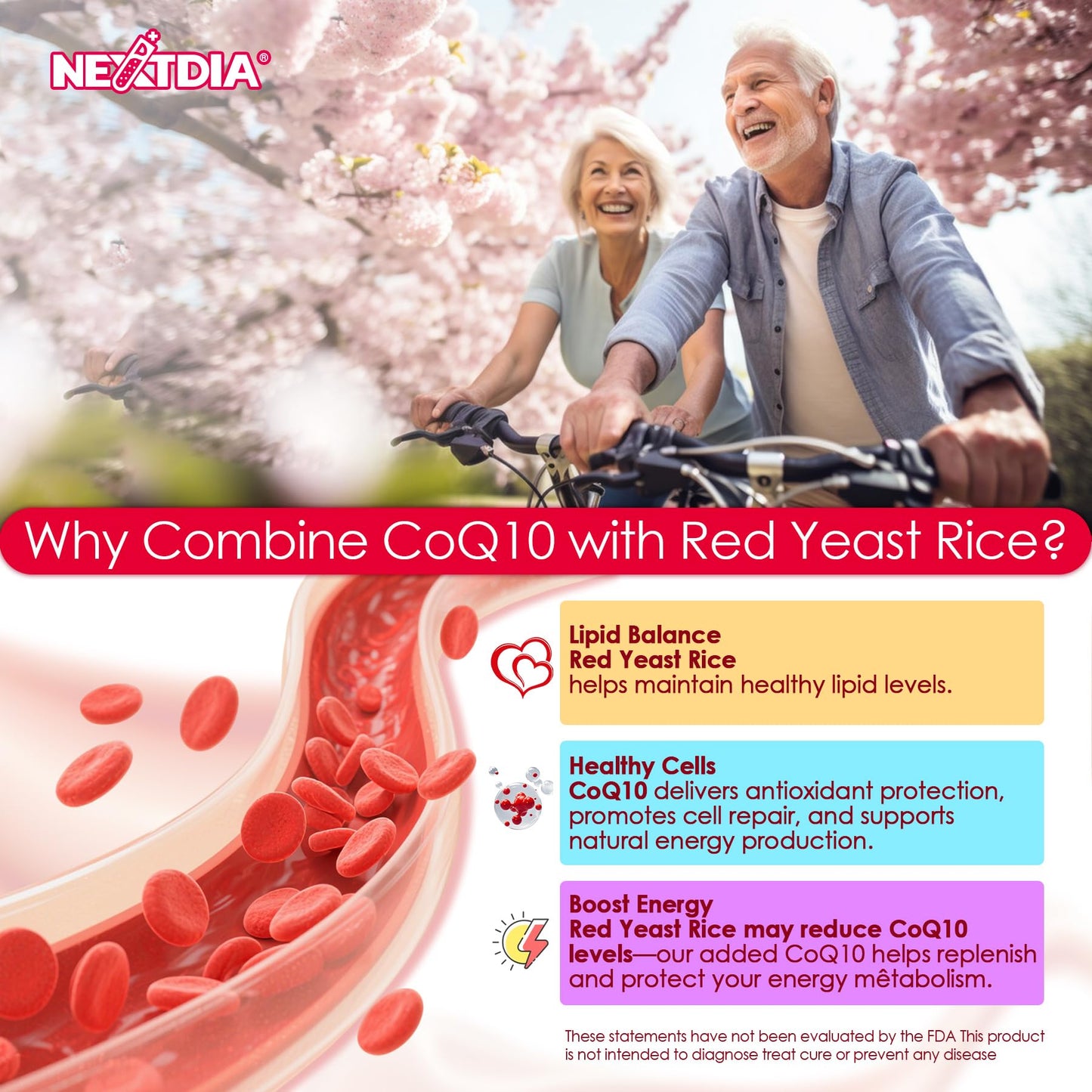 Nextdia CoQ10 Gummies 200mg, 60 Count