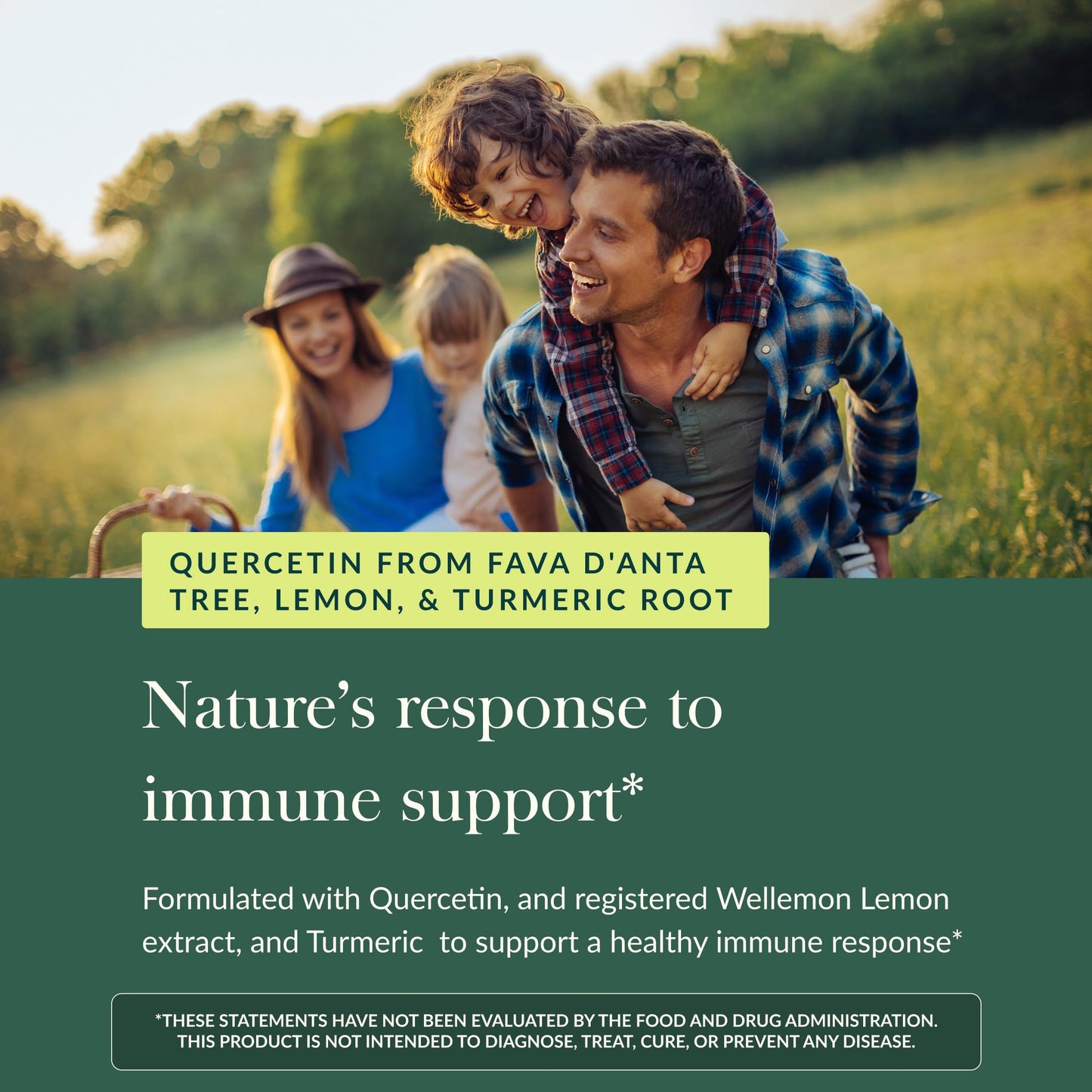 Gaia Herbs Quercetin Synergy - Supports Immune Health* - Wellemon Lemon Fruit Extract Capsules, 50