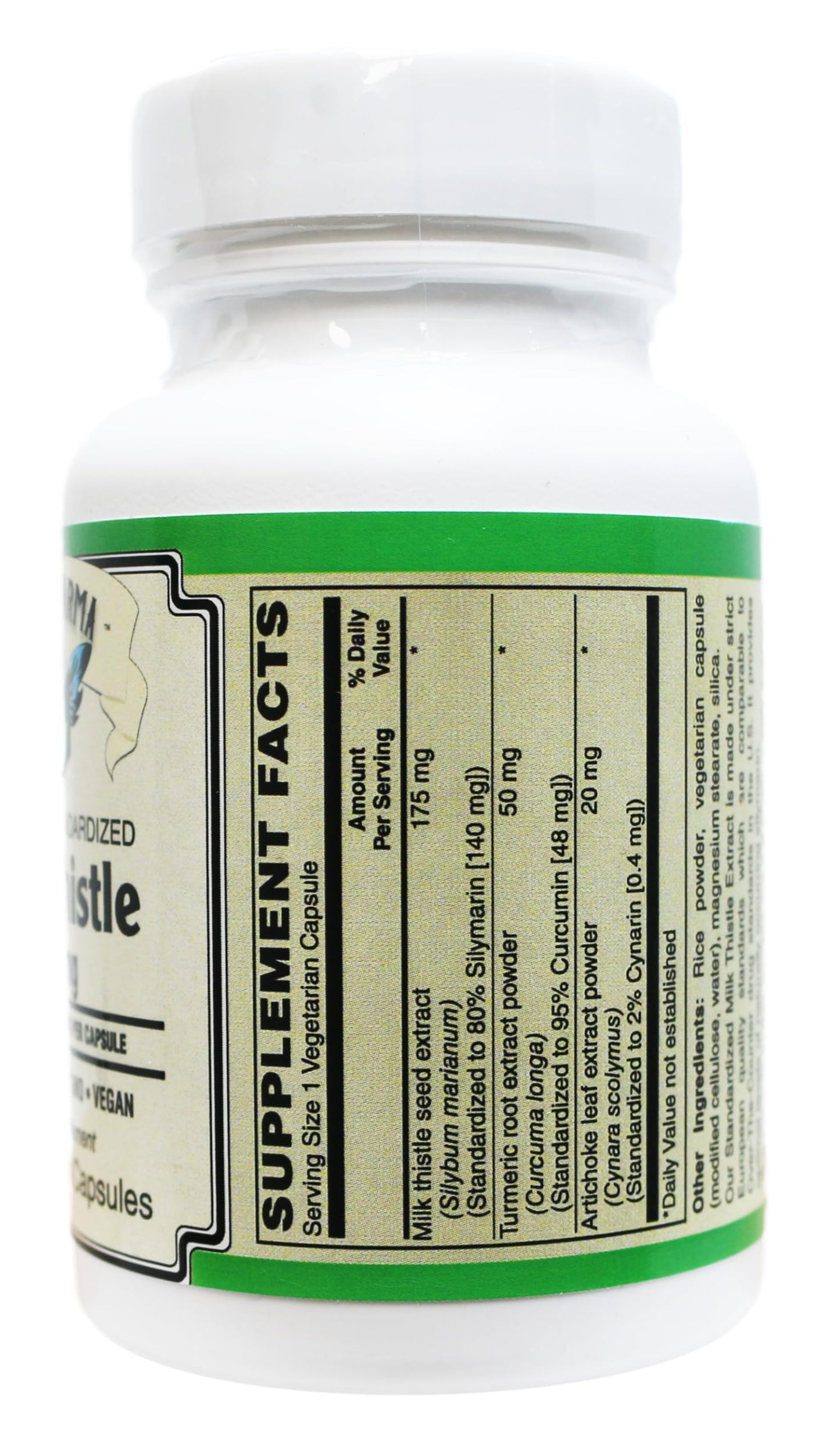 AlchePharma Milk Thistle Extract-Plus 175 mg Capsule, 1 Count
