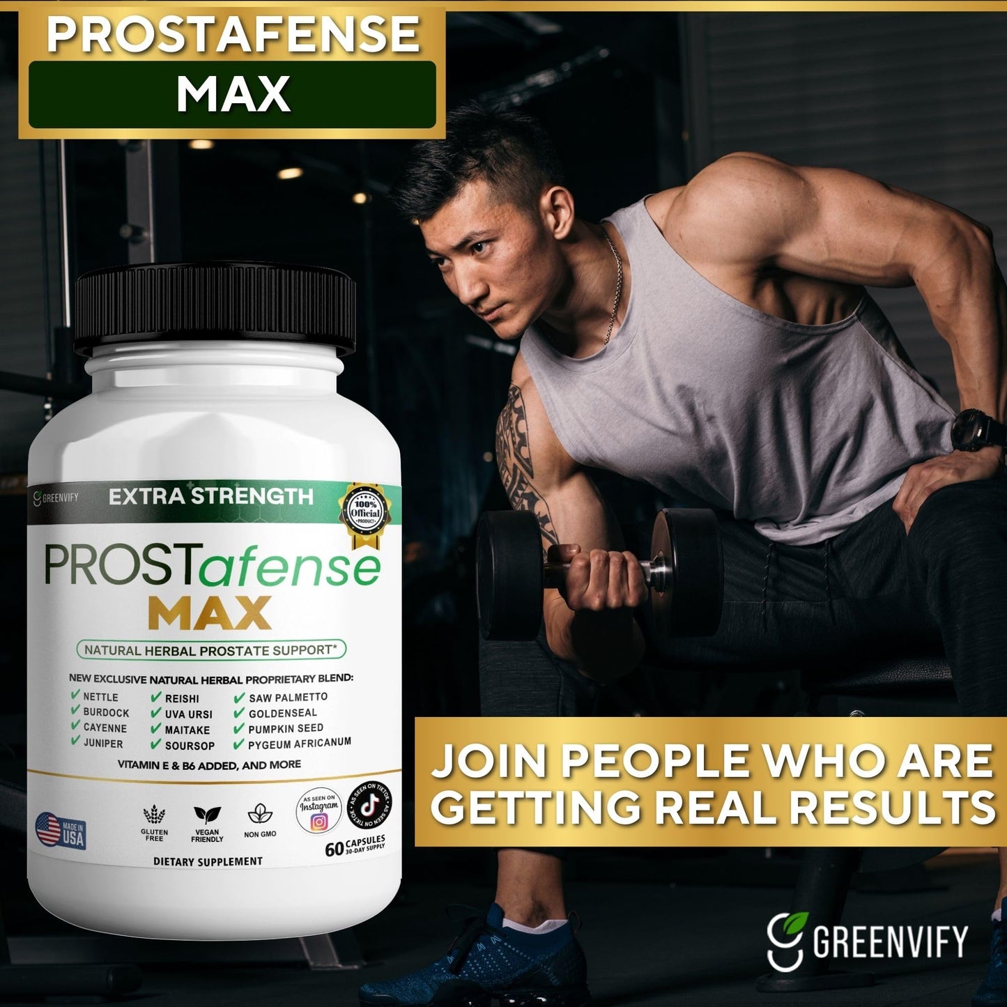 Prostafense Max Prostate Support Supplement Capsule 180 Count
