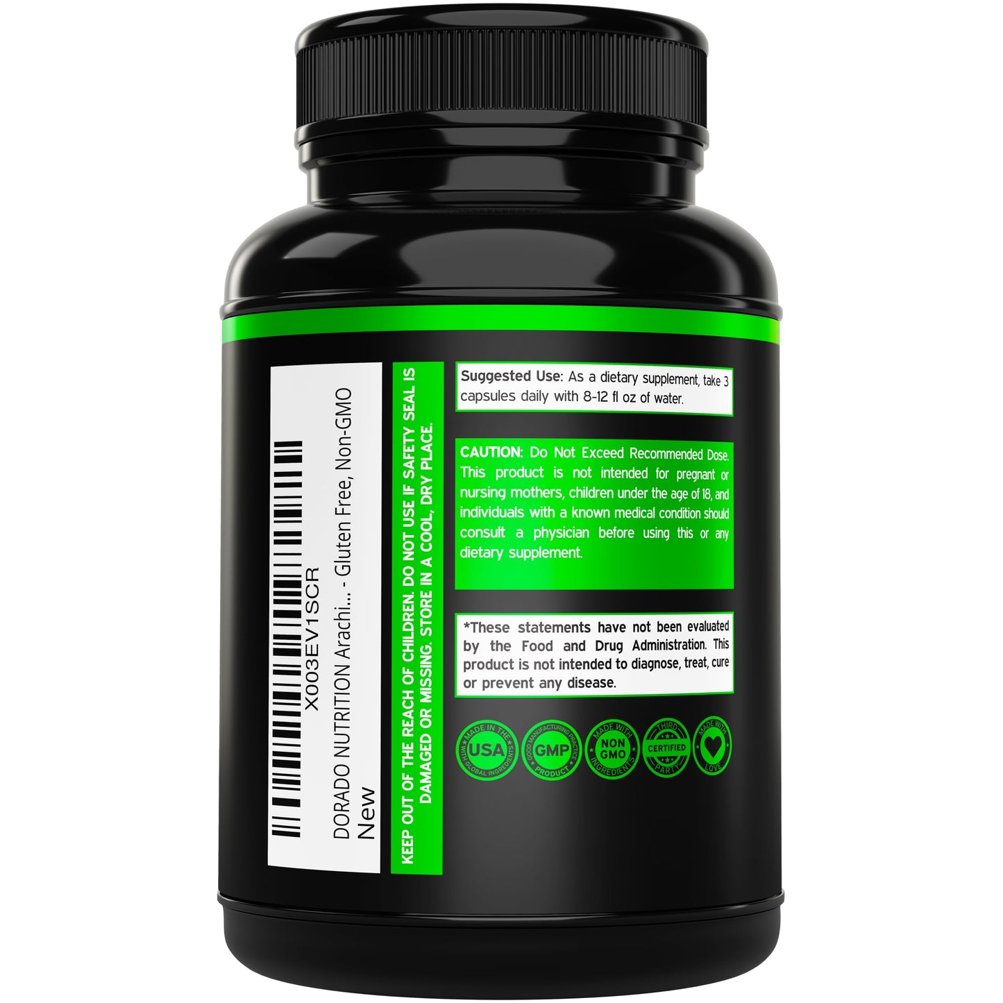 Dorado Nutrition Arachidonic Acid & Epicatechin Extract Capsules, 270 Capsules