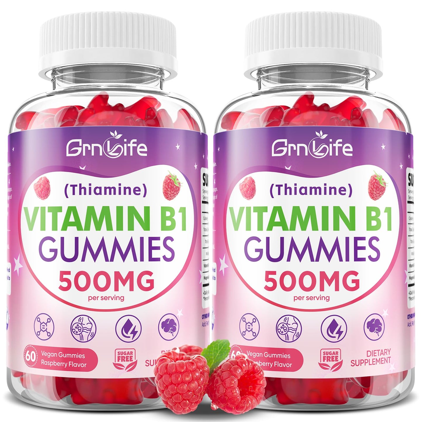 GrnLife Vitamin B1 Gummies, 120 Count