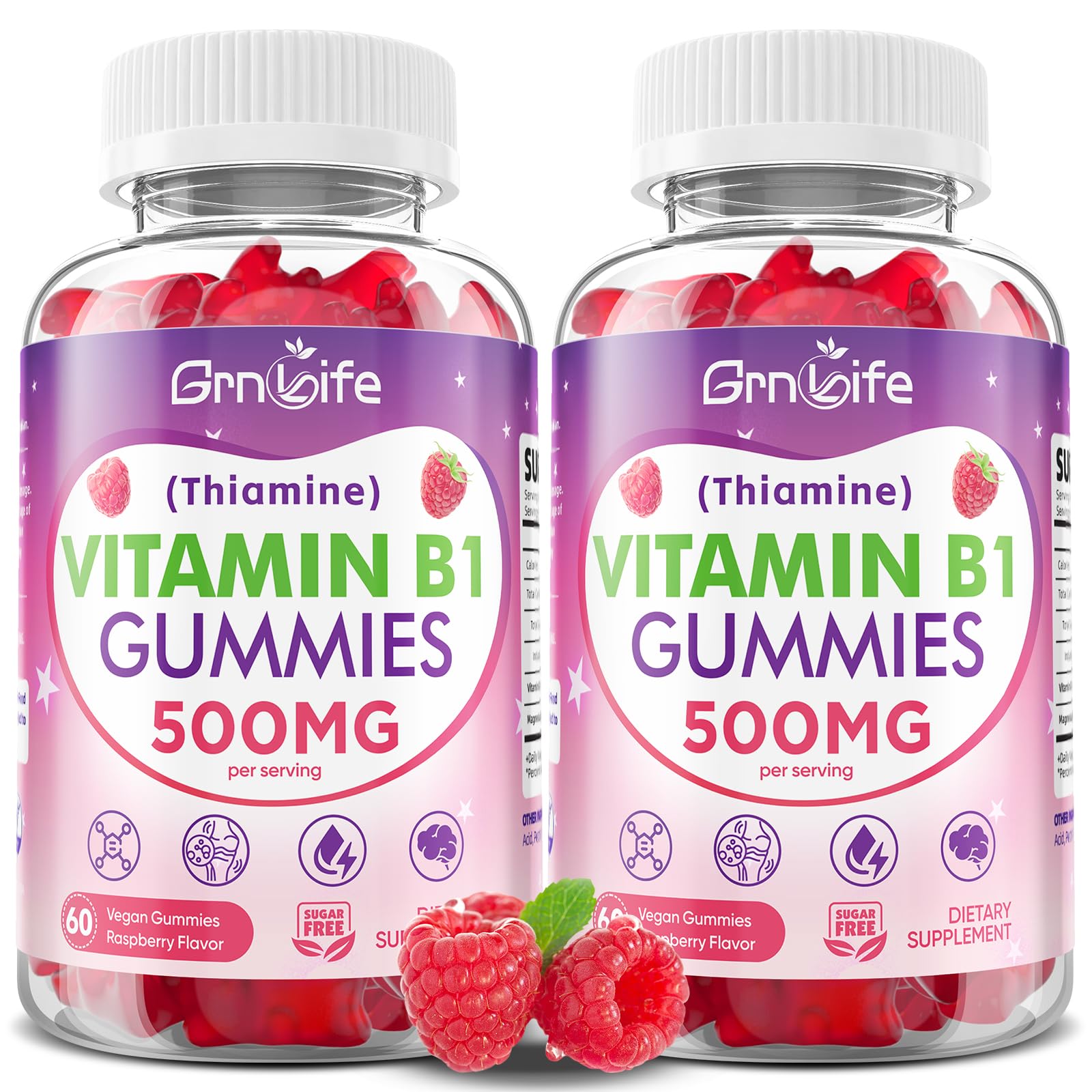 GrnLife Vitamin B1 Gummies, 120 Count