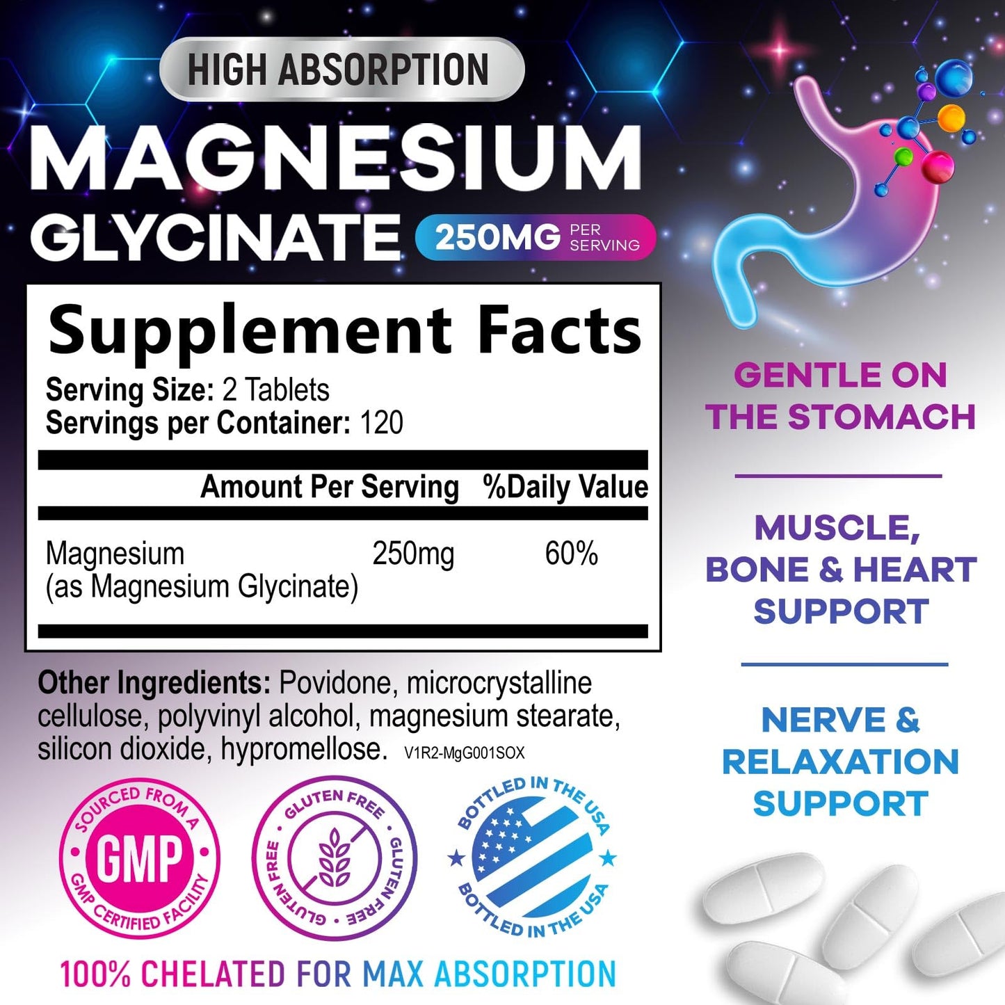 Nature's Peak Magnesium Glycinate Capsules 240 Count
