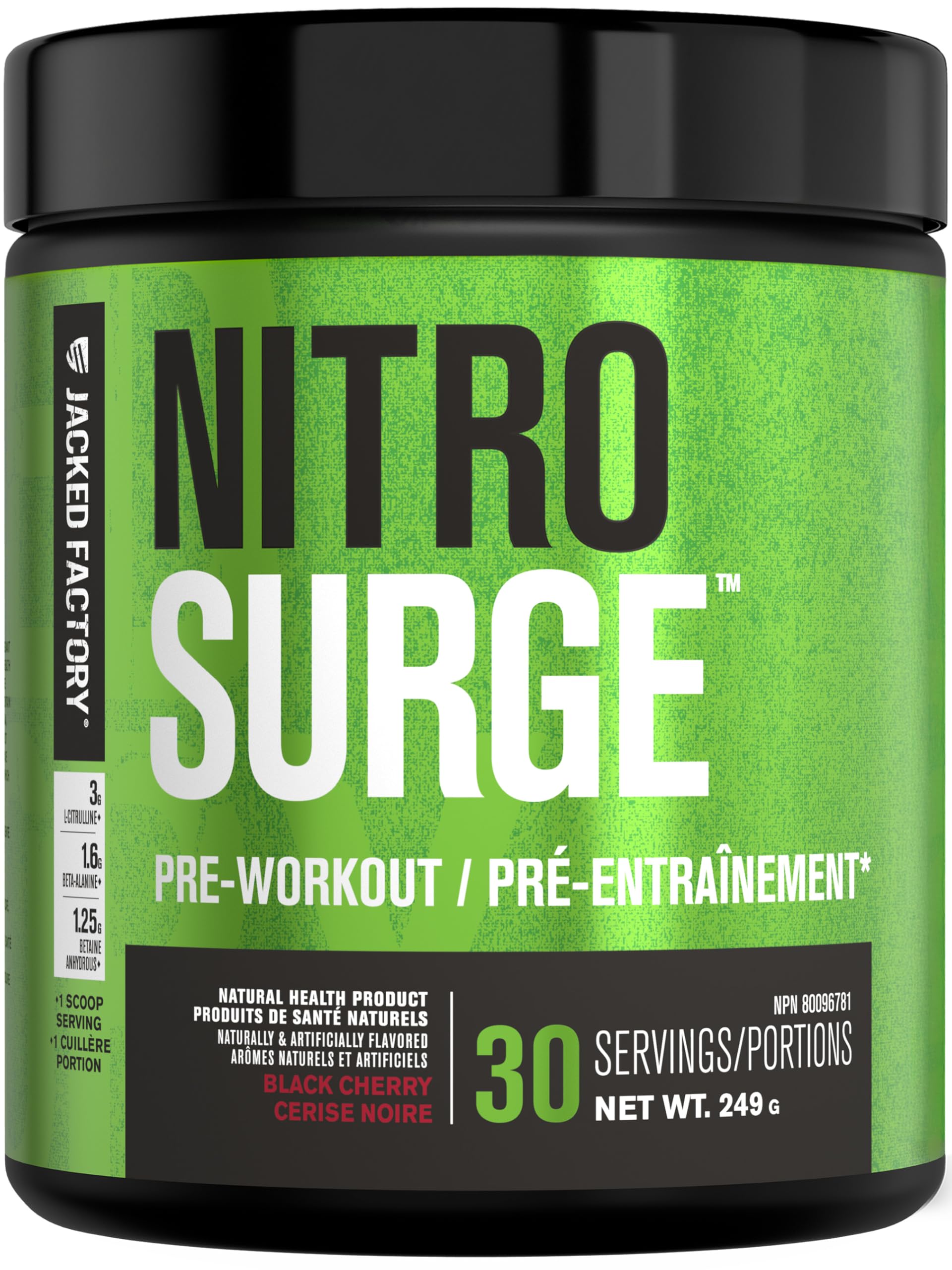 Jacked Factory NITROSURGE Pre Workout Supplement Powder 8.88
