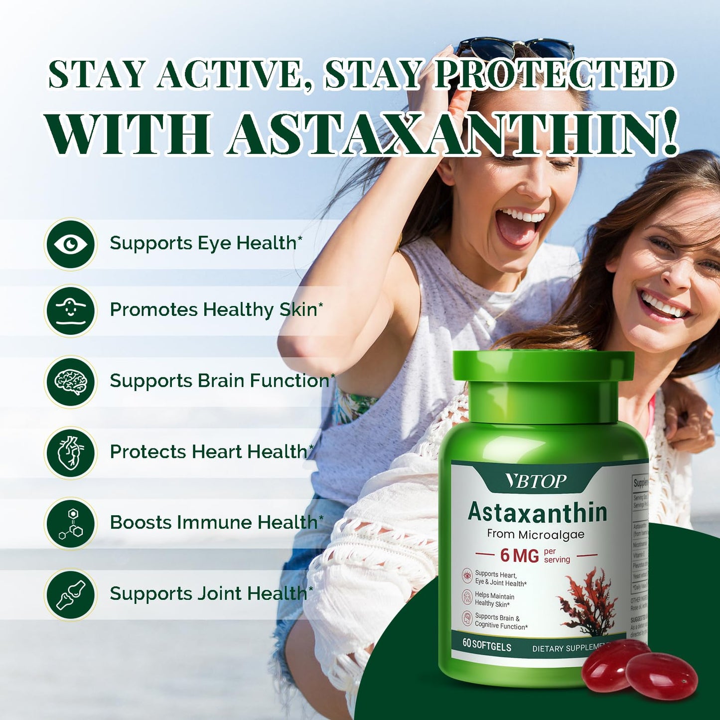 VBTOP Astaxanthin 6 mg Softgels 120