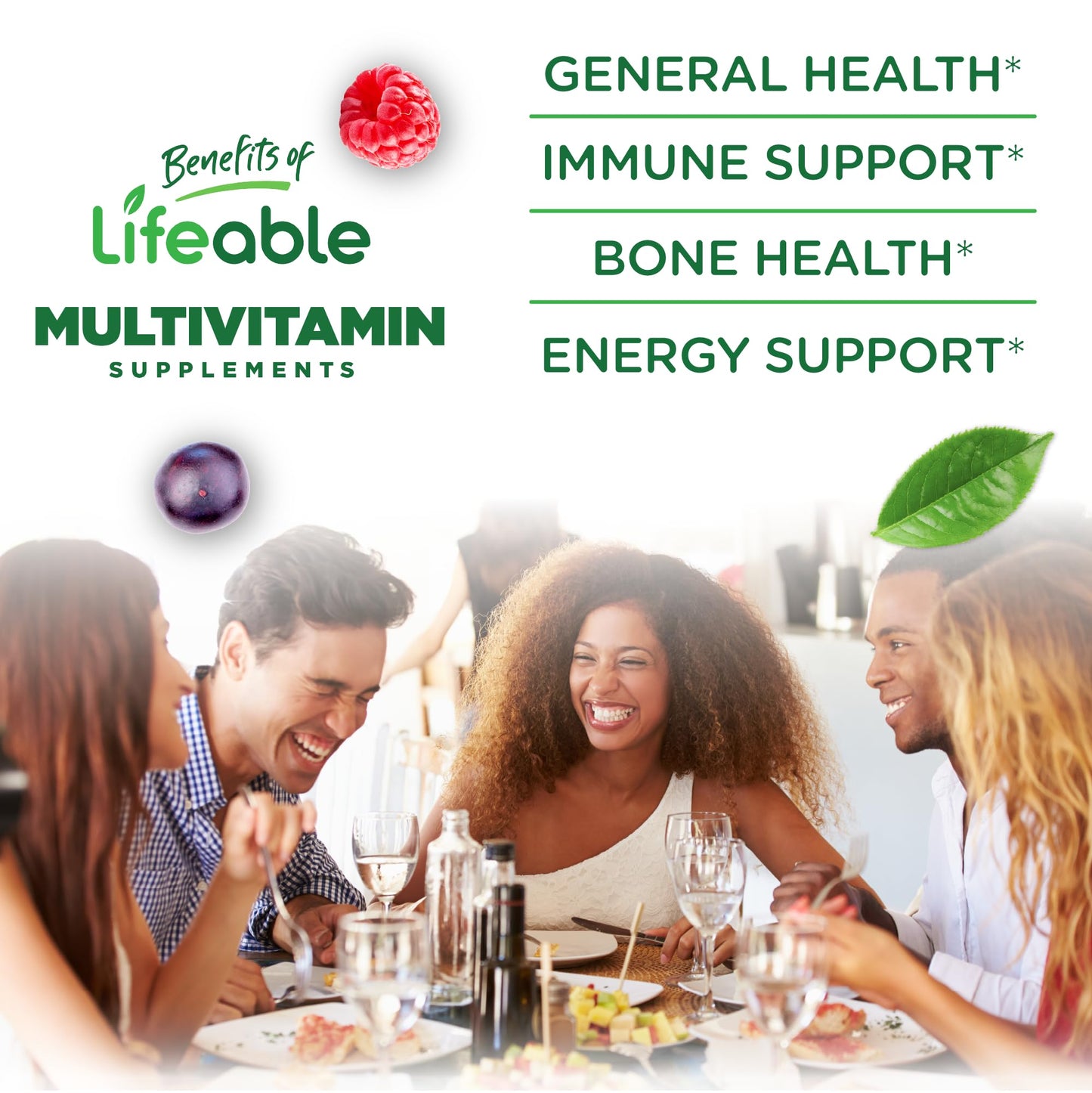 Lifeable Sugar Free Womens Multivitamin Gummy 60 Gummies