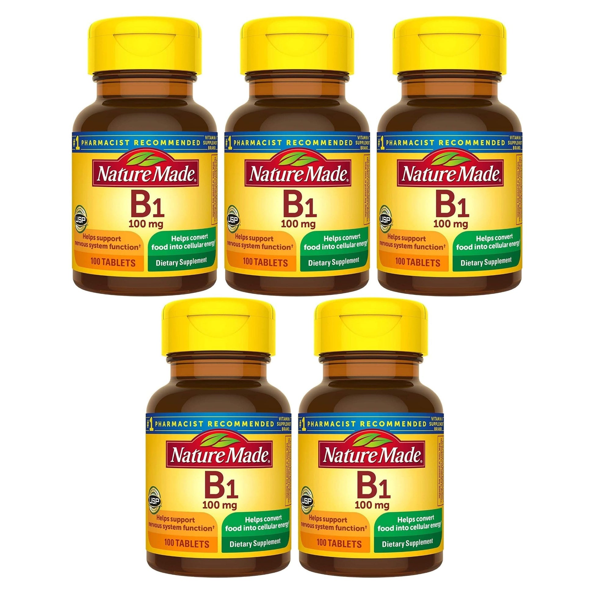 Nature Made B1 100 mg Tablets, 500 Count