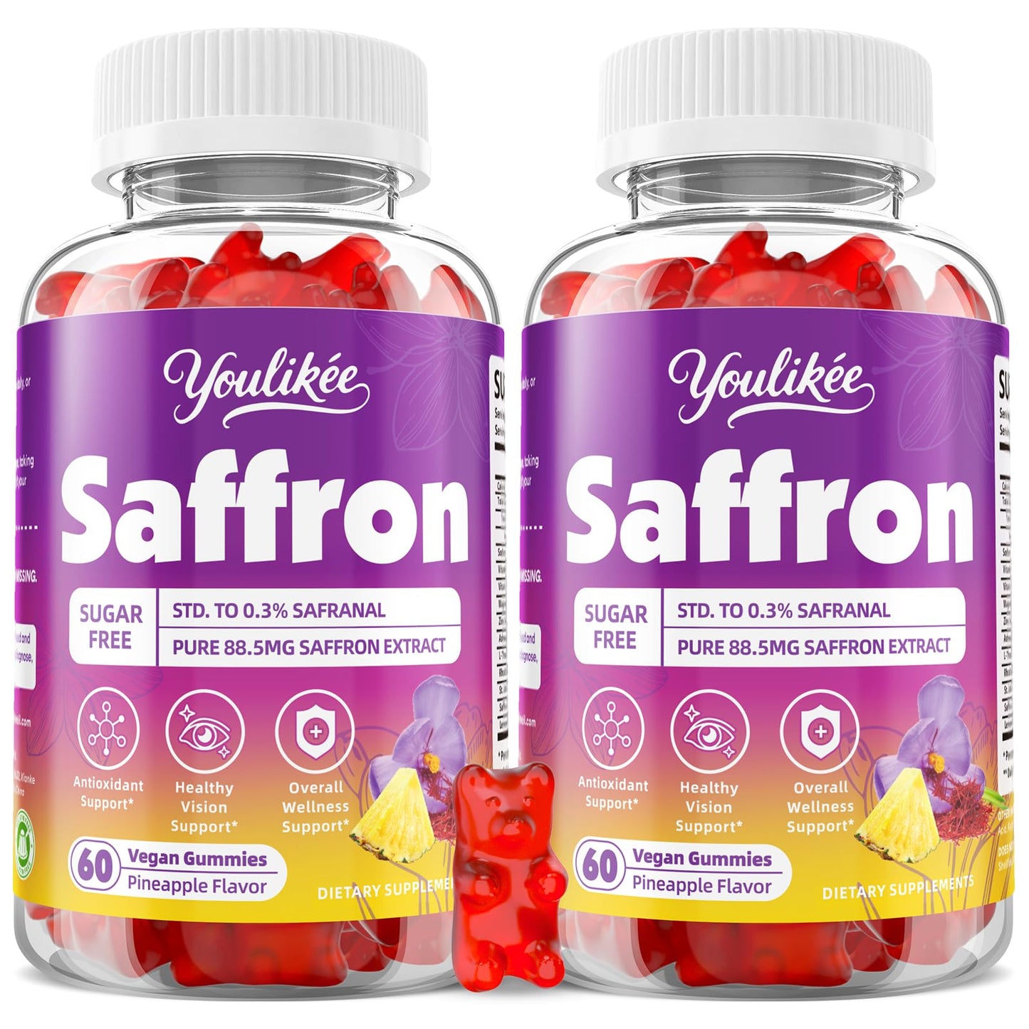 Youlikee Saffron Gummies 120 Count