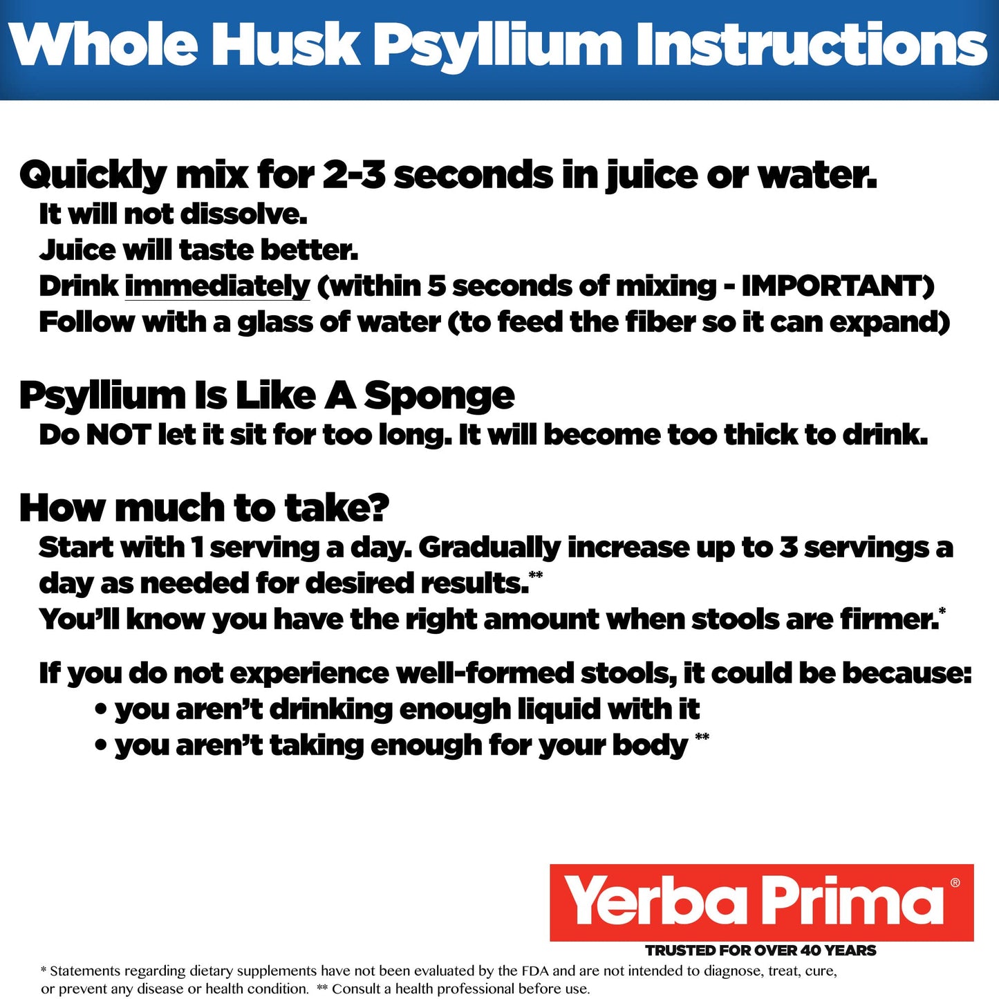 Yerba Prima Psyllium Husk Powder, 12 Ounce