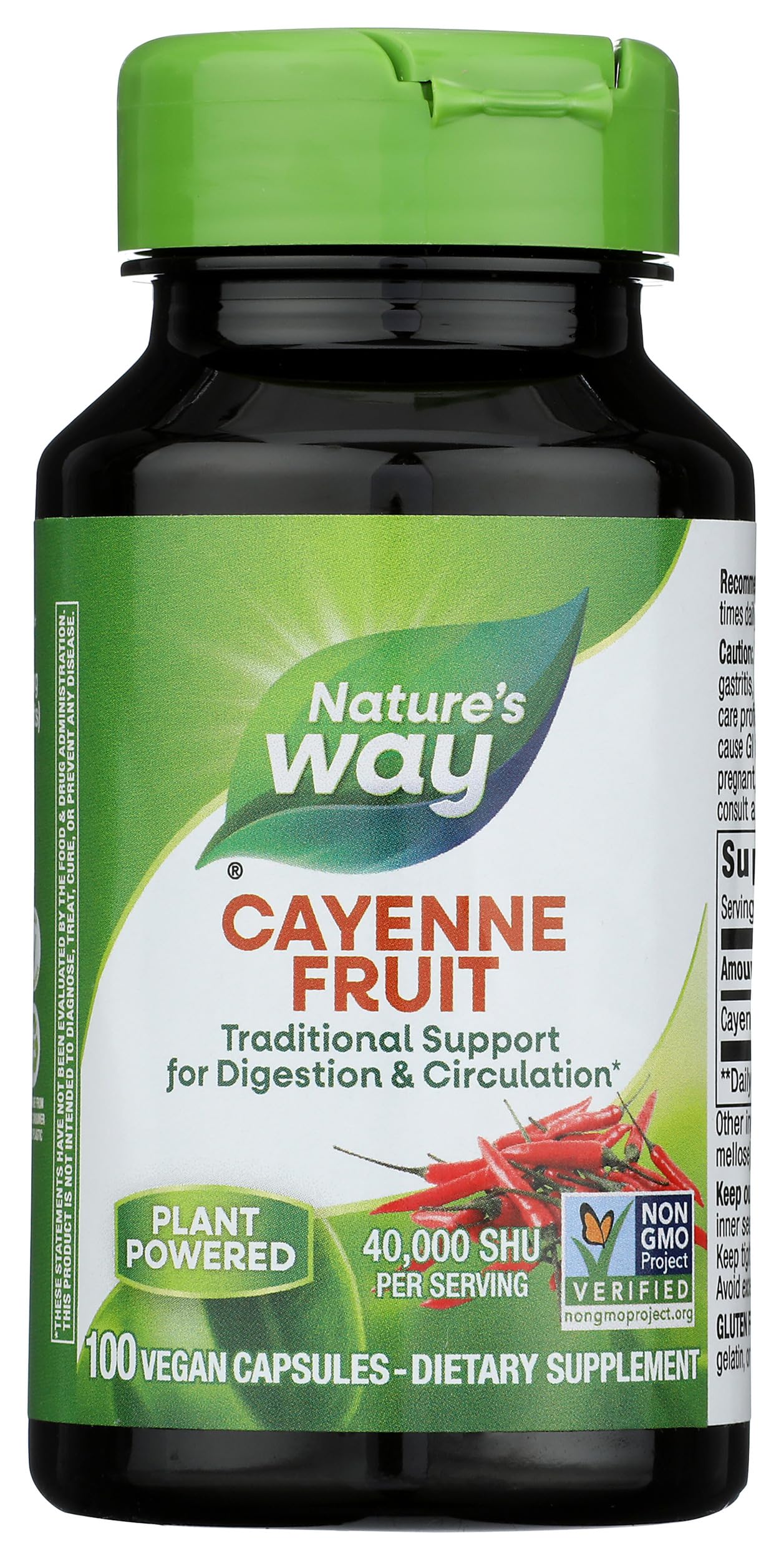Nature's Way Cayenne Pepper Capsules, 100 Count