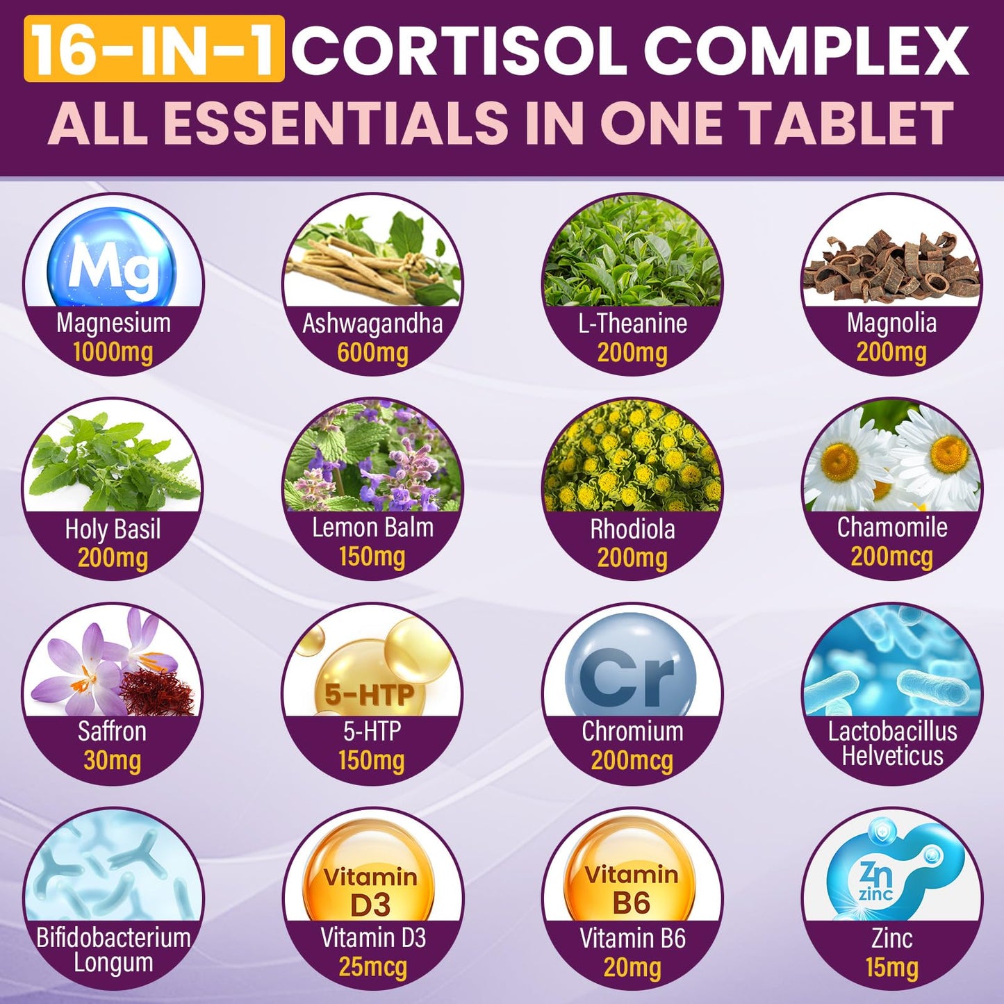 Uniisyunm Cortisol Calm & Reducer 90 Tablets