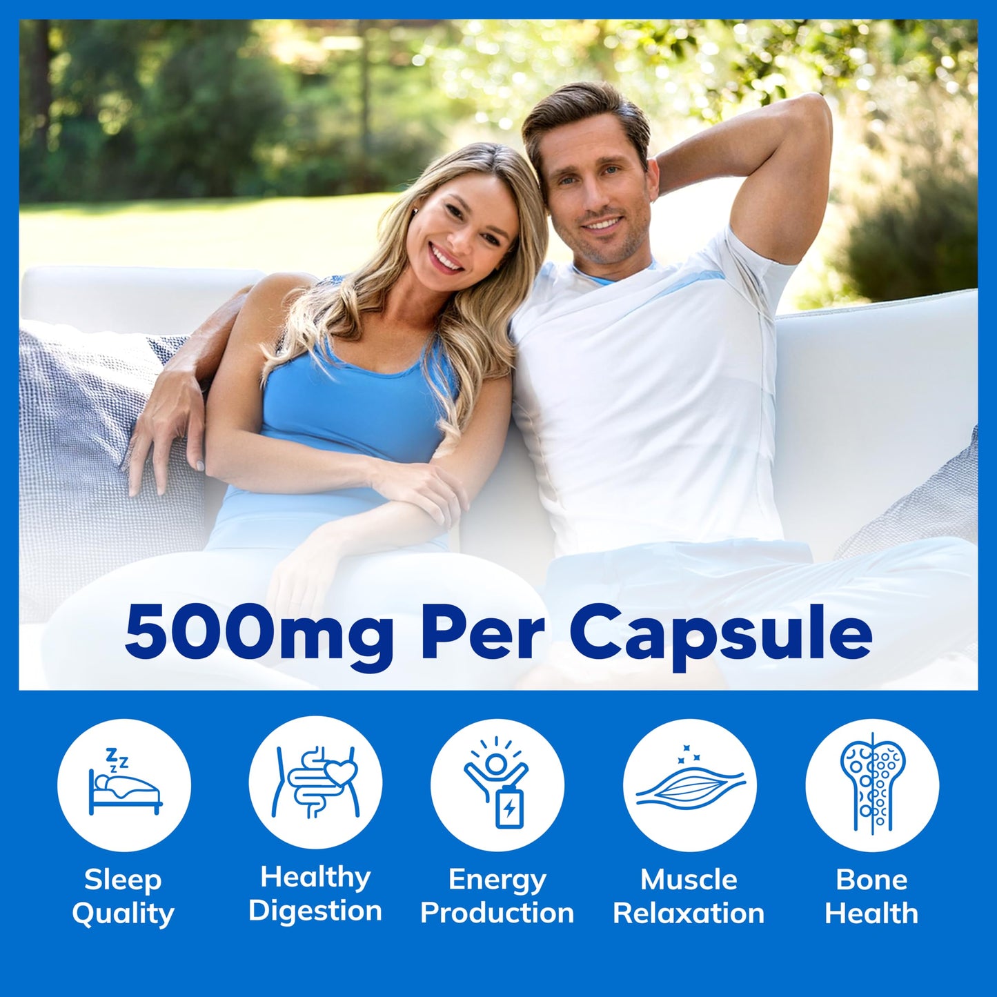 aSquared Nutrition Proprietary Magnesium 500mg High Absorption Magnesium Citrate & Oxide Veggie Capsules, 180 Count