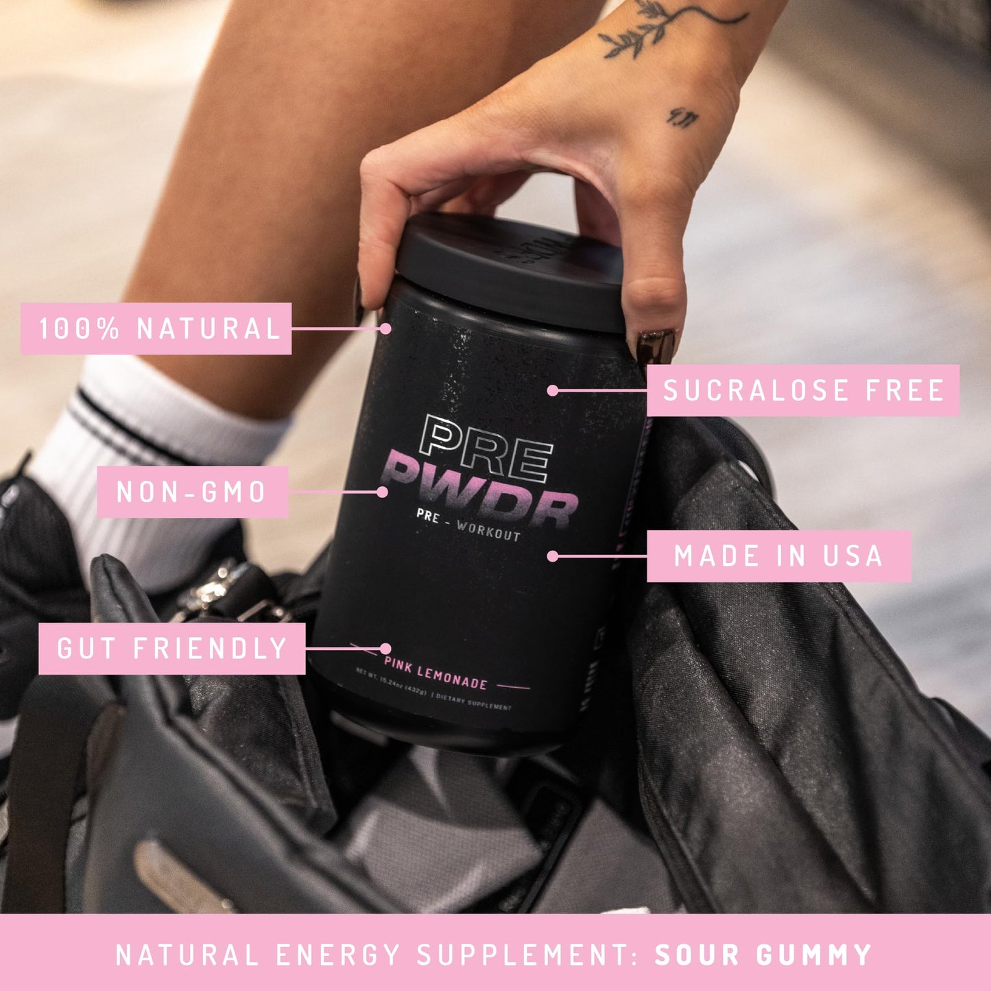 PWDRS Pre-Workout Powder, 15.23 Ounce