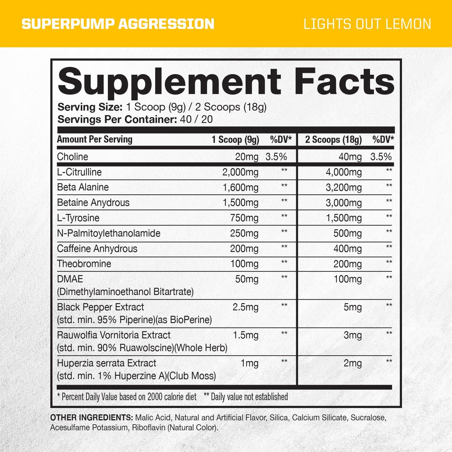 Gaspari Nutrition SuperPump Aggression Pre-Workout Powder, 15.87 oz