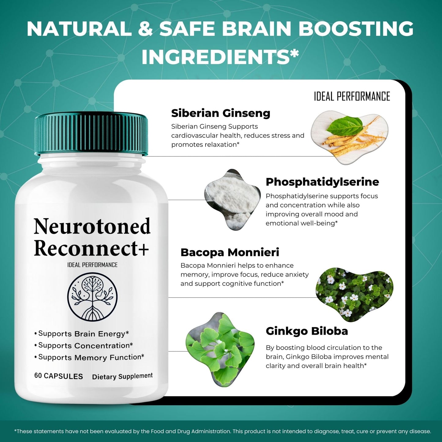 IDEAL PERFORMANCE Neurotoned Reconnect Capsules 300 Capsules
