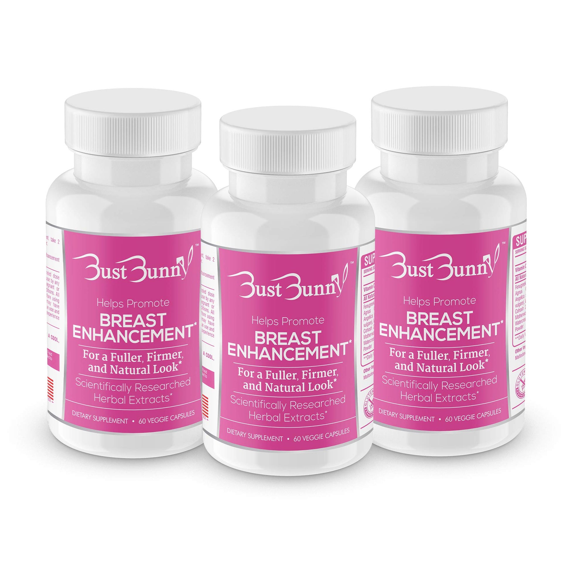 Bust Bunny Breast Enhancement & Enlargement Pills Capsule, 300 Capsules