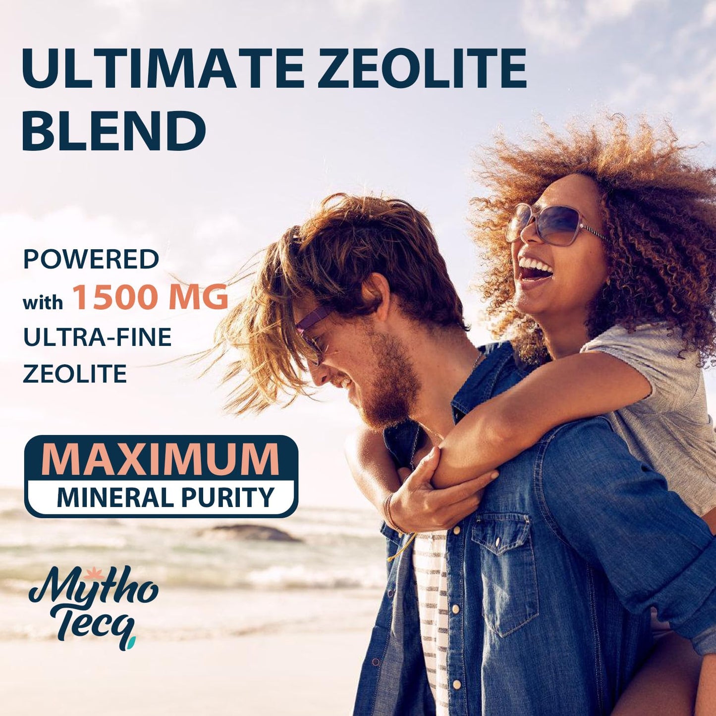 MythoTecq Zeolite Capsules with Activated Charcoal & Bentonite, 90 Capsules