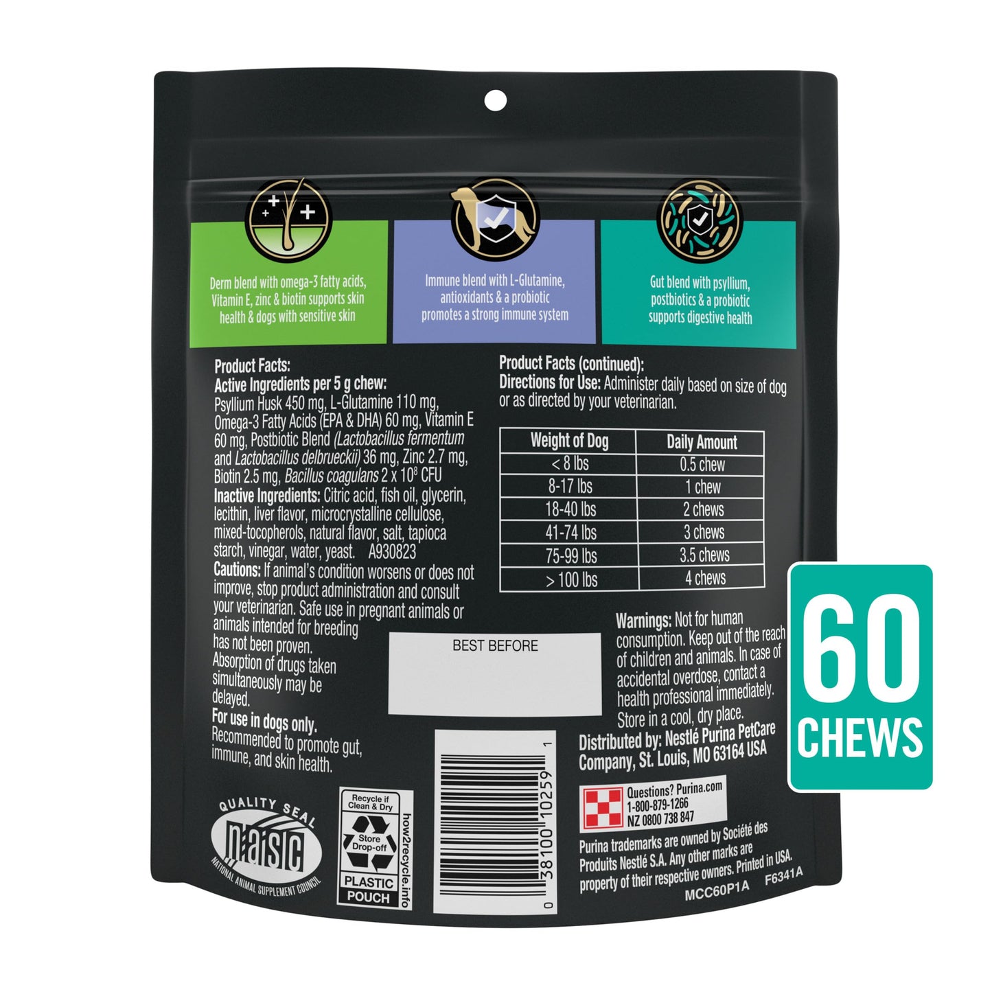 Pro Plan Veterinary Diets Multi Care Canine Chews 120 Chews