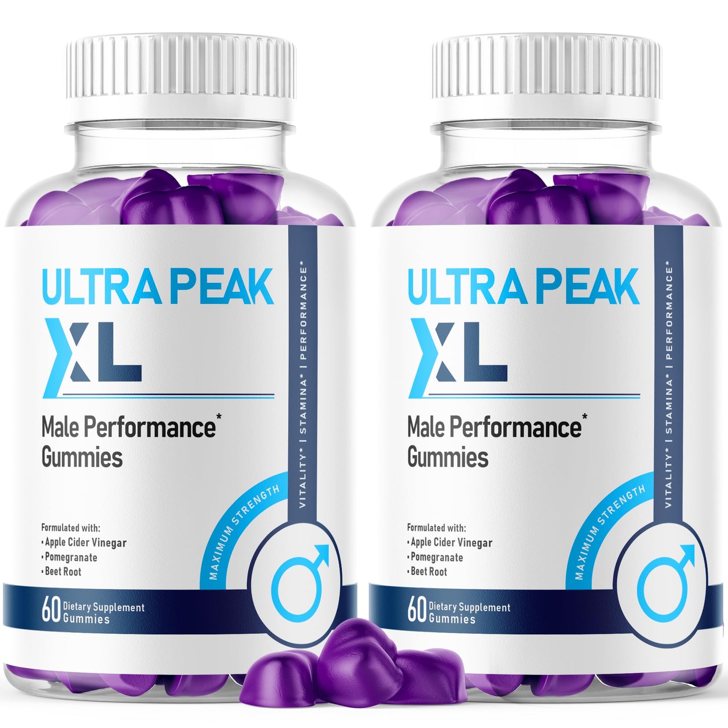 Flex University Ultra Peak XL Gummies for Men, 120 Gummies