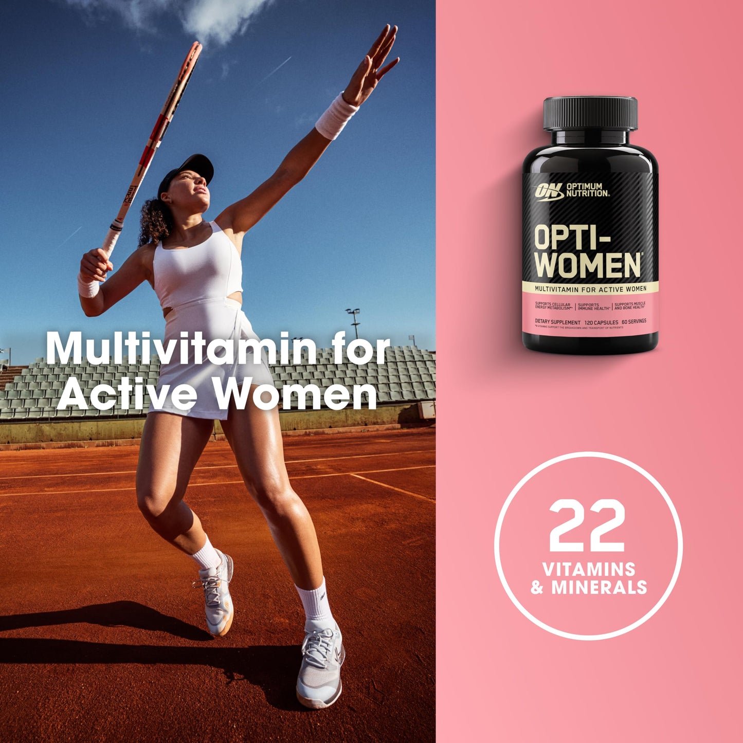 Optimum Nutrition Opti-Women Daily Multivitamin for Women Capsule 120 Count