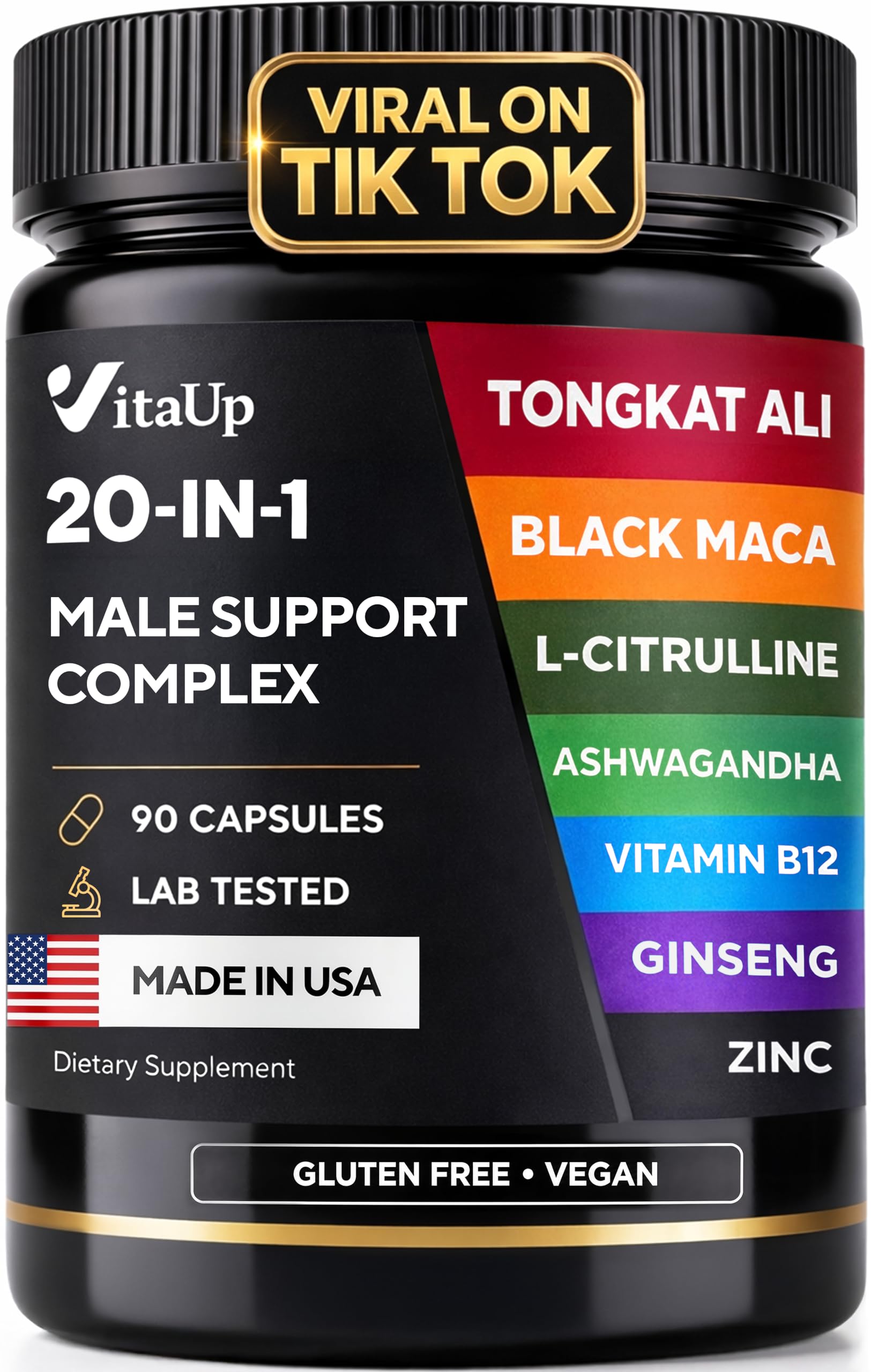 VitaUp Tongkat Ali 20 in 1 Advanced Complex, 90 Capsules