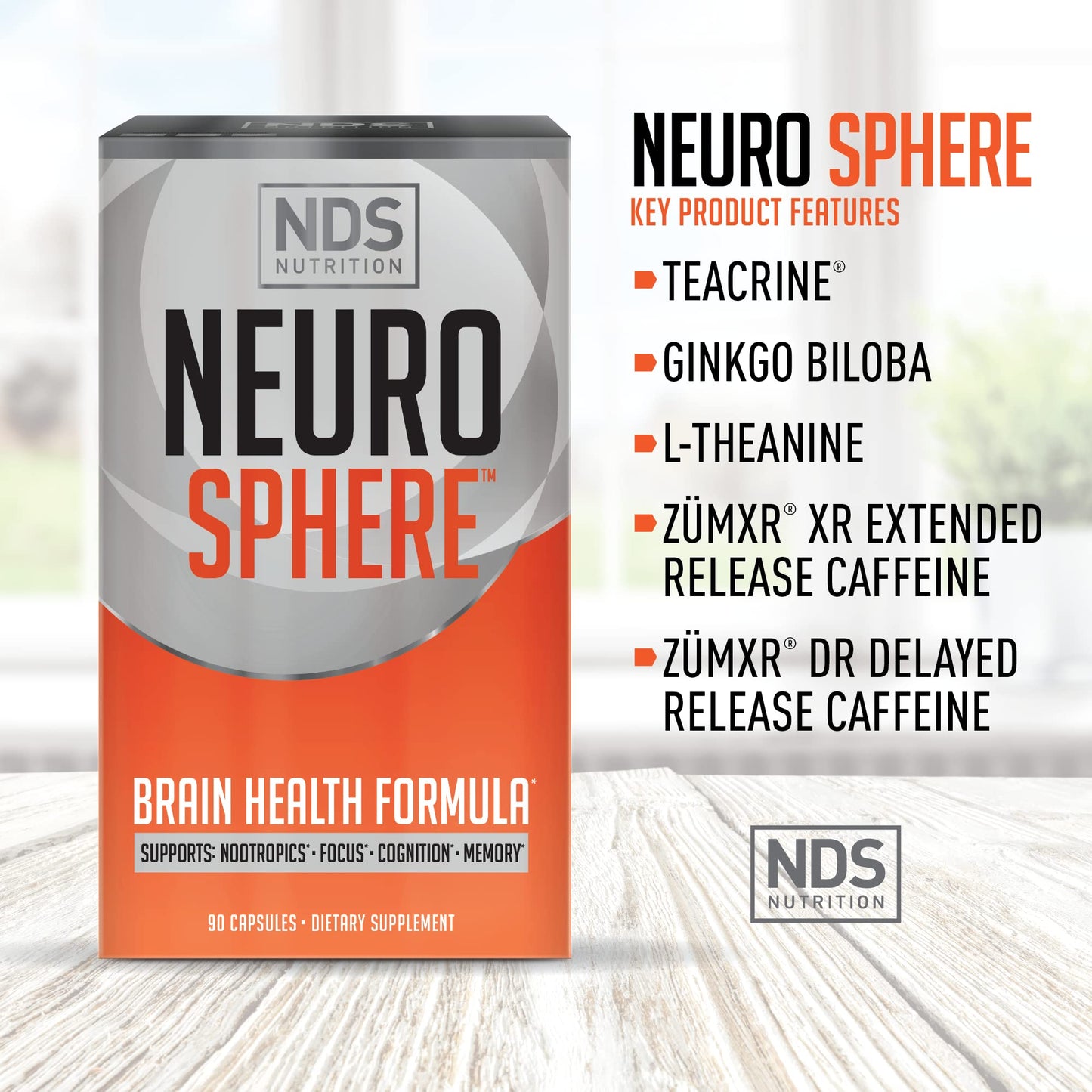 FitLife Brands Neuro Sphere Brain Health Formula 90 Capsules