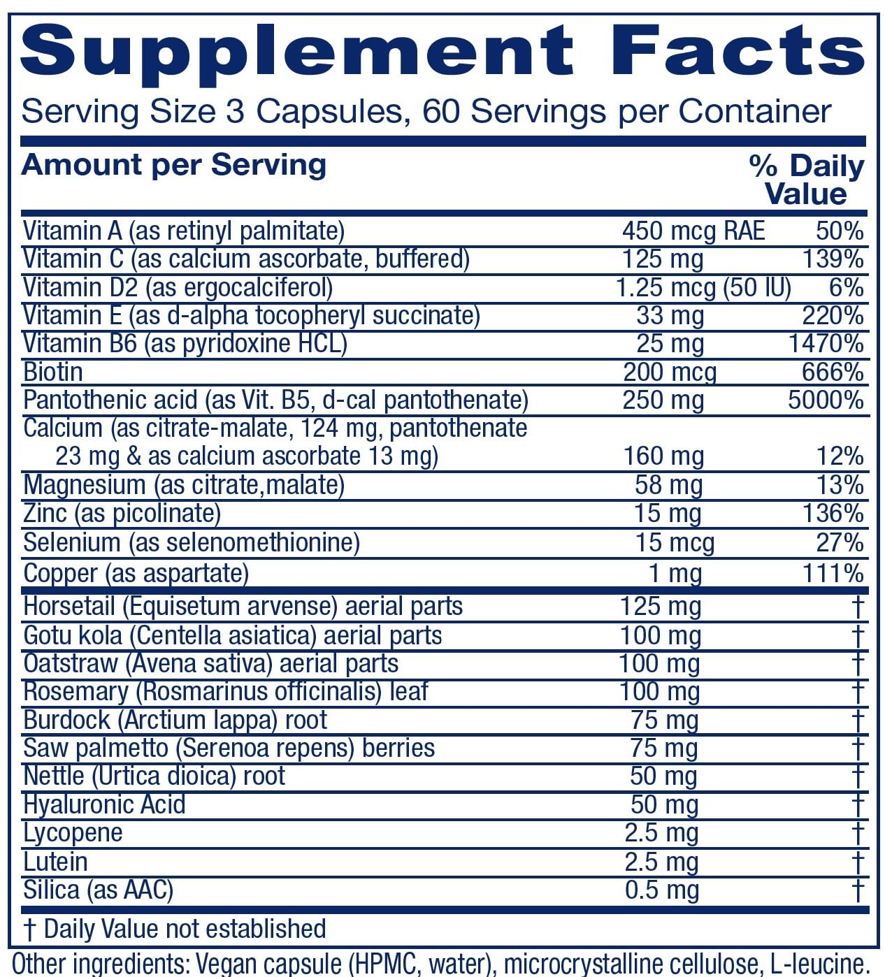 Vitanica Skin Assist Skin Support Capsules 180 Count