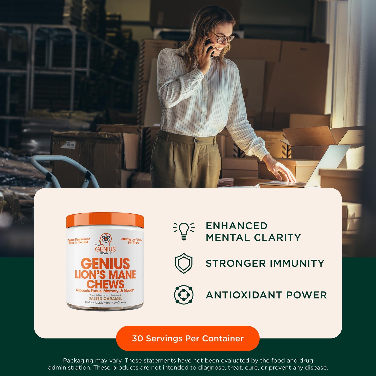 The Genius Brand Genius Mushroom 120 Softgels
