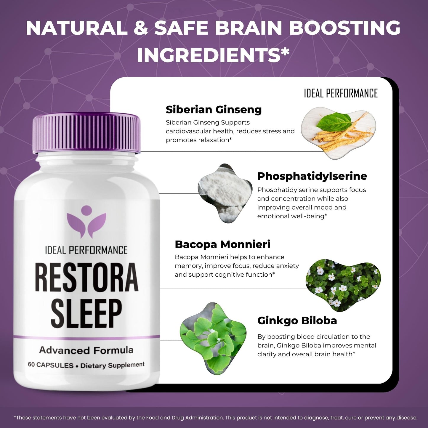 IDEAL PERFORMANCE RestoraSleep Capsules 120 capsules