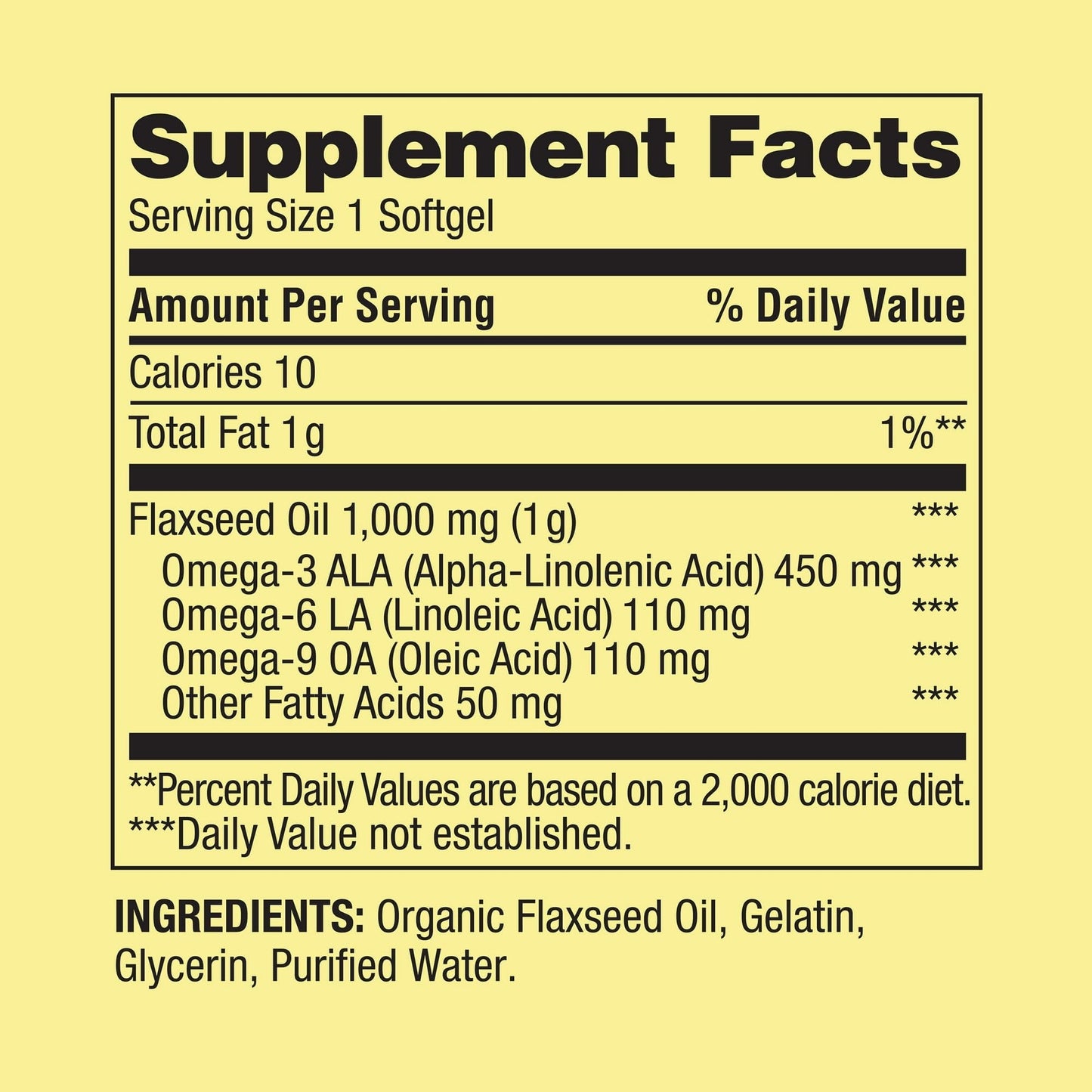 BasketGoods Flaxseed Oil Softgels 100 Count