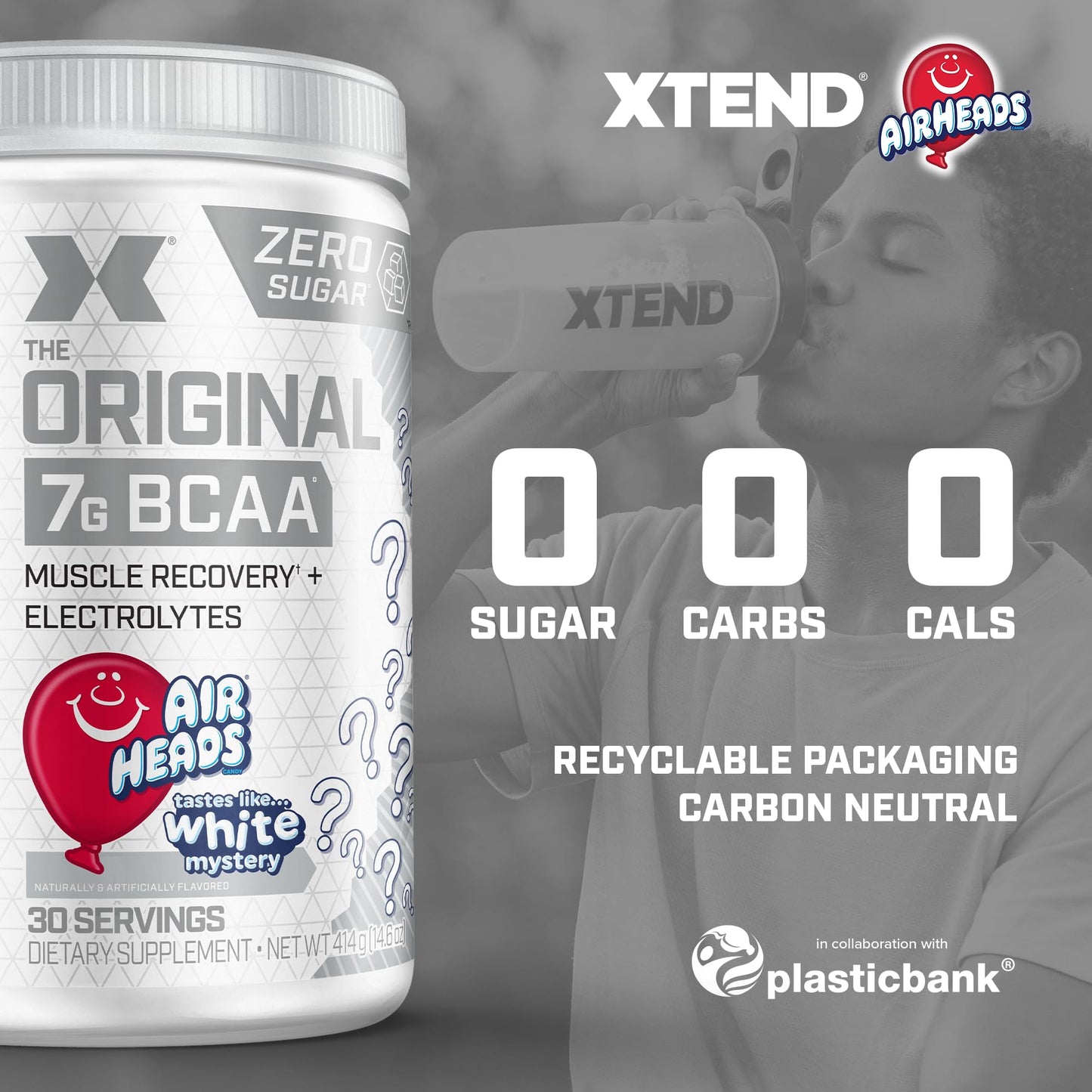 Xtend XTEND Original BCAA Powder, Airheads Candy Flavor, 14 oz