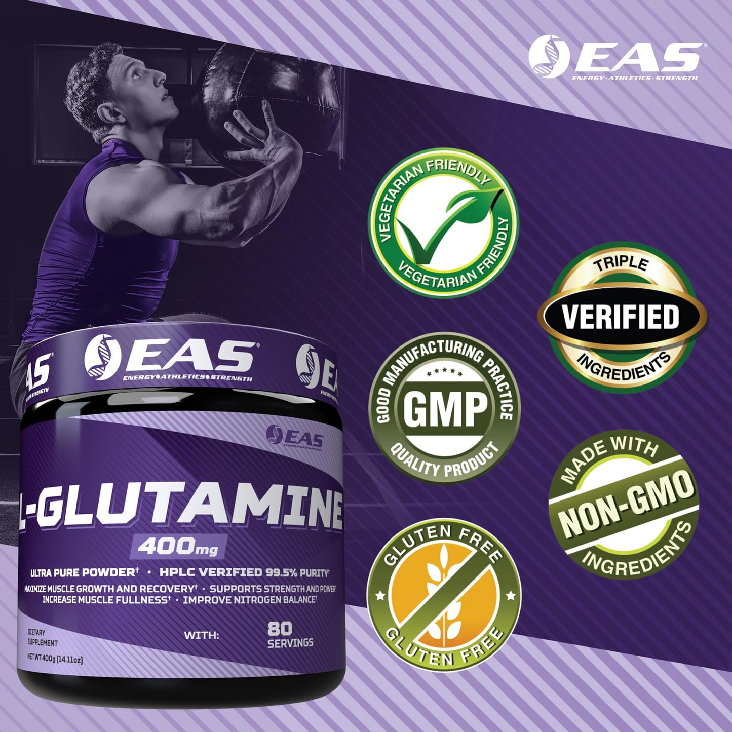 Experimental and Applied Sciences L-Glutamine Powder, 14.11 Ounce