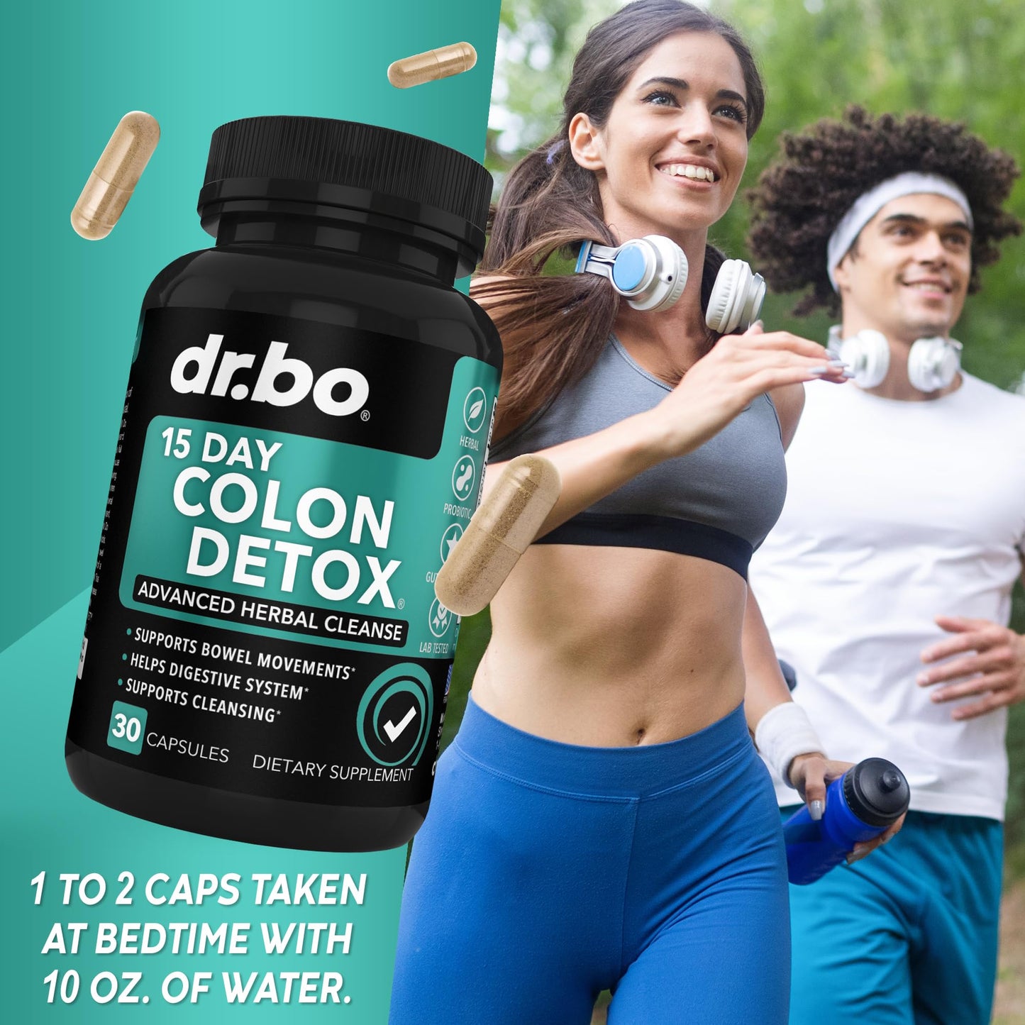 DR. BO Colon Cleanser Detox for Weight Flush Capsule 30 Count