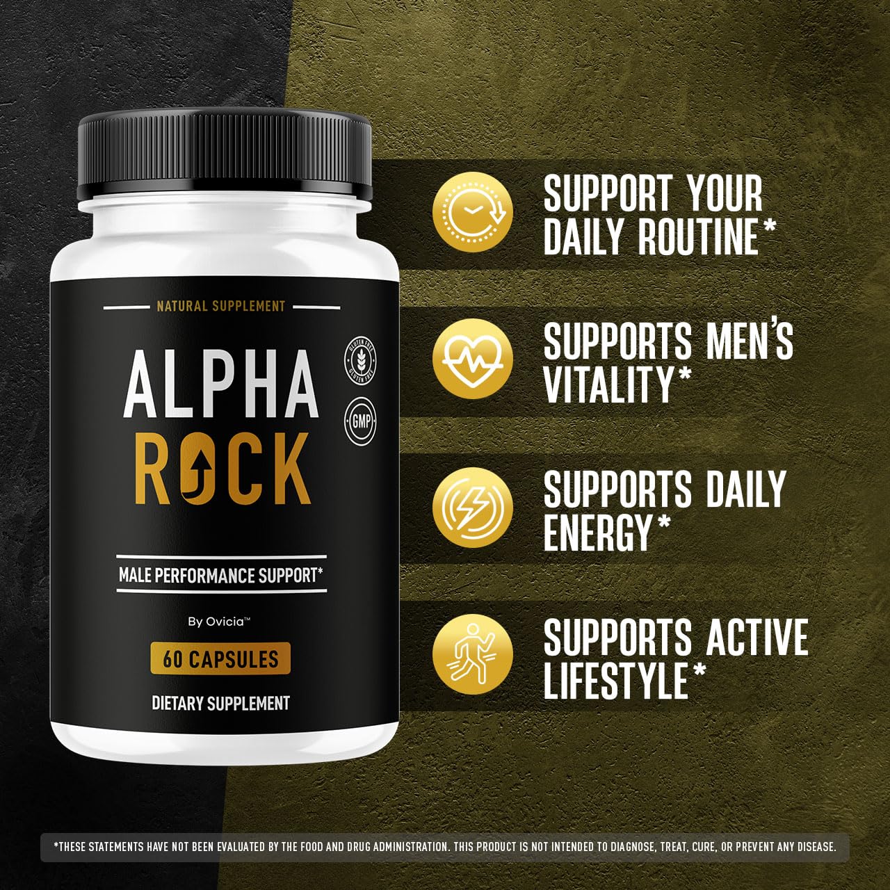 OVICIA Alpha Rock Capsules 180 Capsules