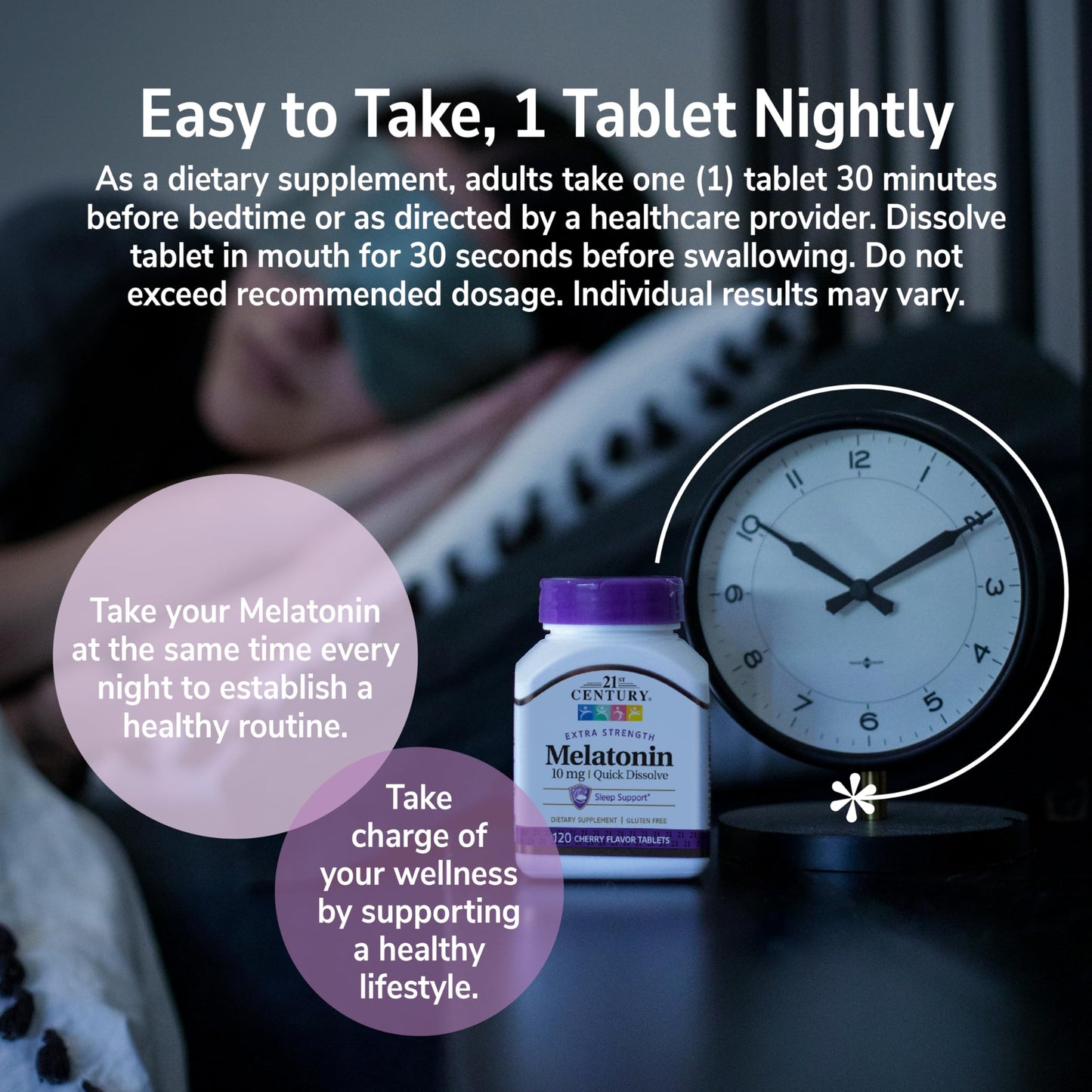 21st Century Melatonin 10mg Extra Strength 360 Tablets
