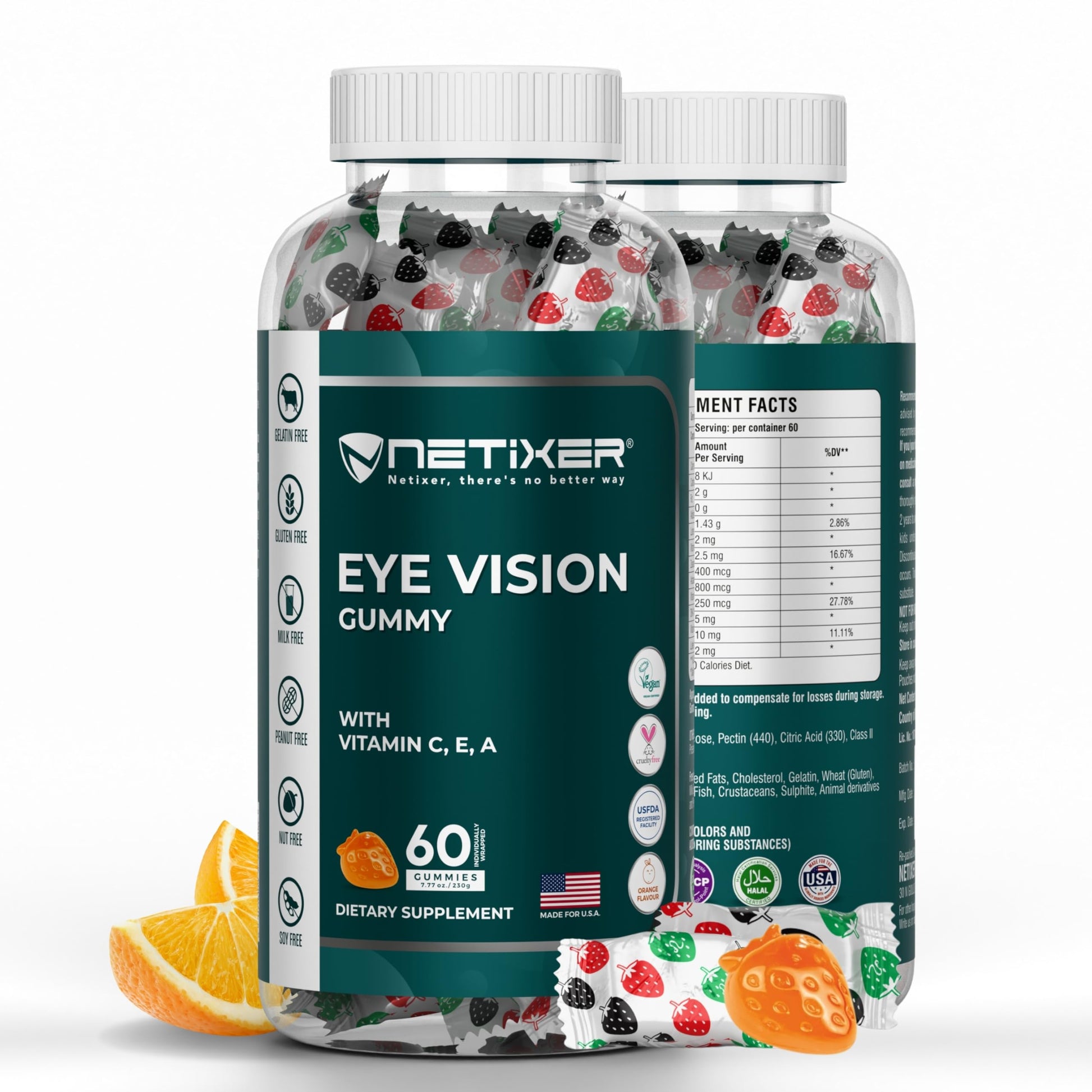 nETiXER Eye Vision Gummies 60 Gummies
