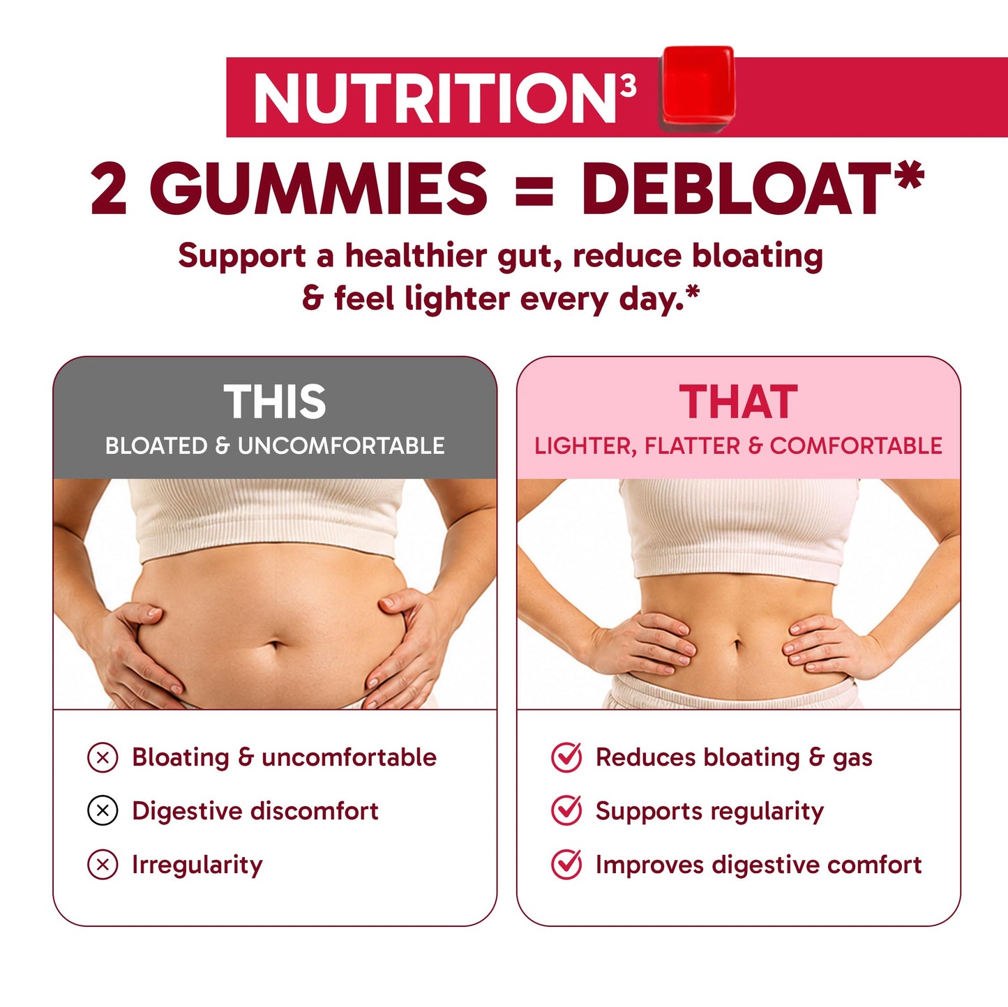 Jaje Health Debloat Probiotic Gummies, 60 Gummies